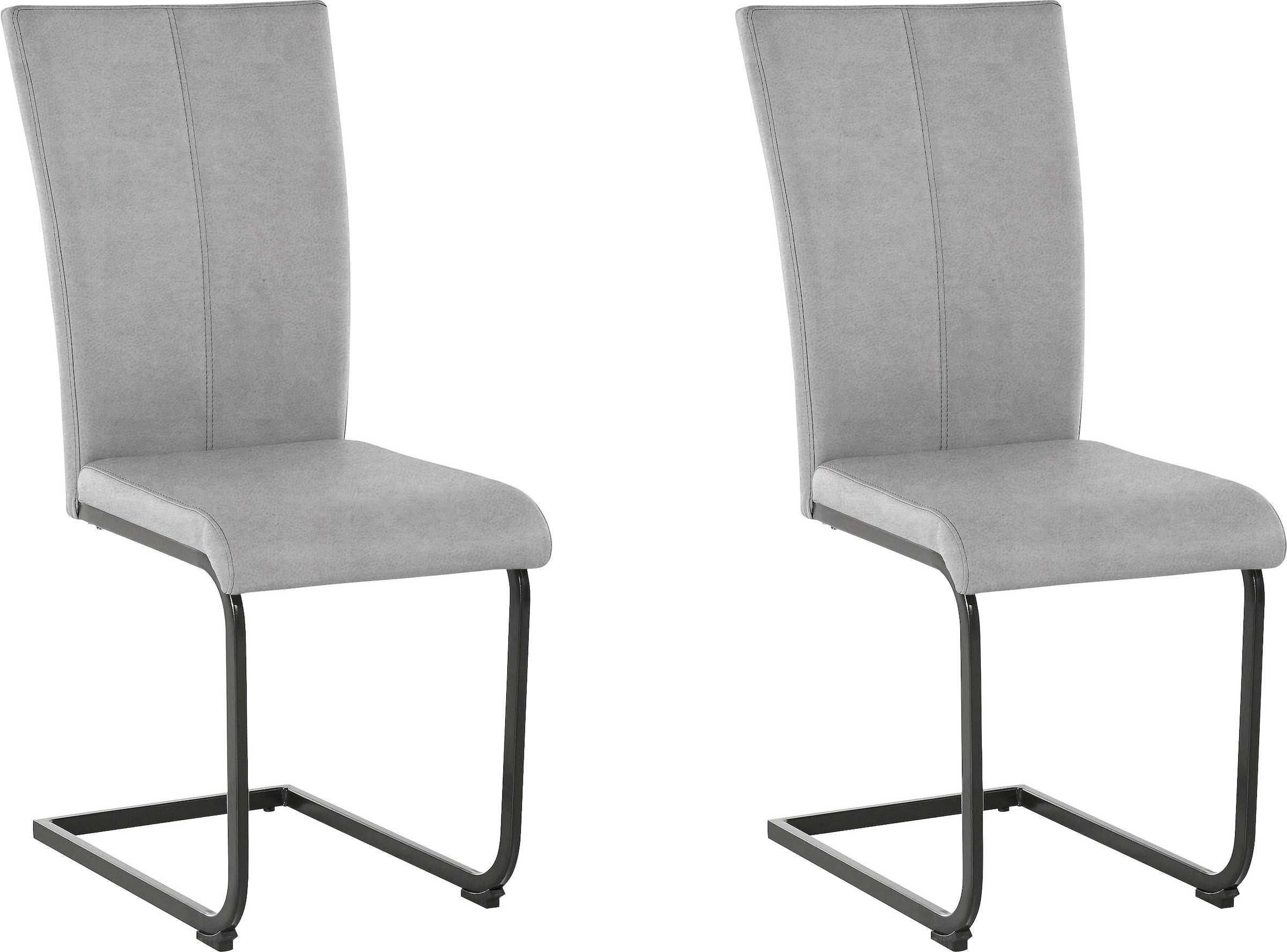 Home affaire Freischwinger »Oliver«, (Set), 2 St., Microfaser, Stuhl belast günstig online kaufen