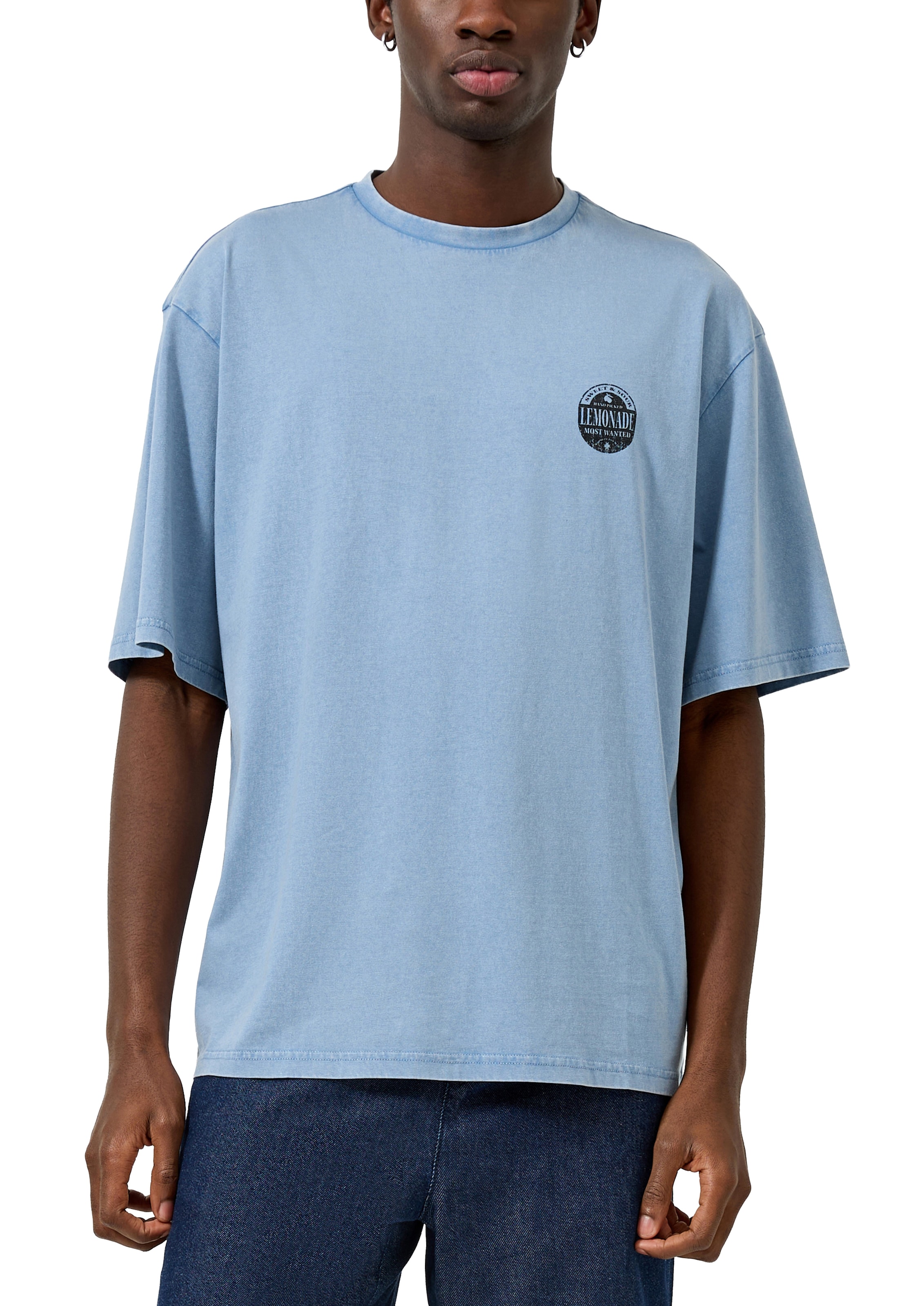 QS Kurzarmshirt mit großem Rückenprint
