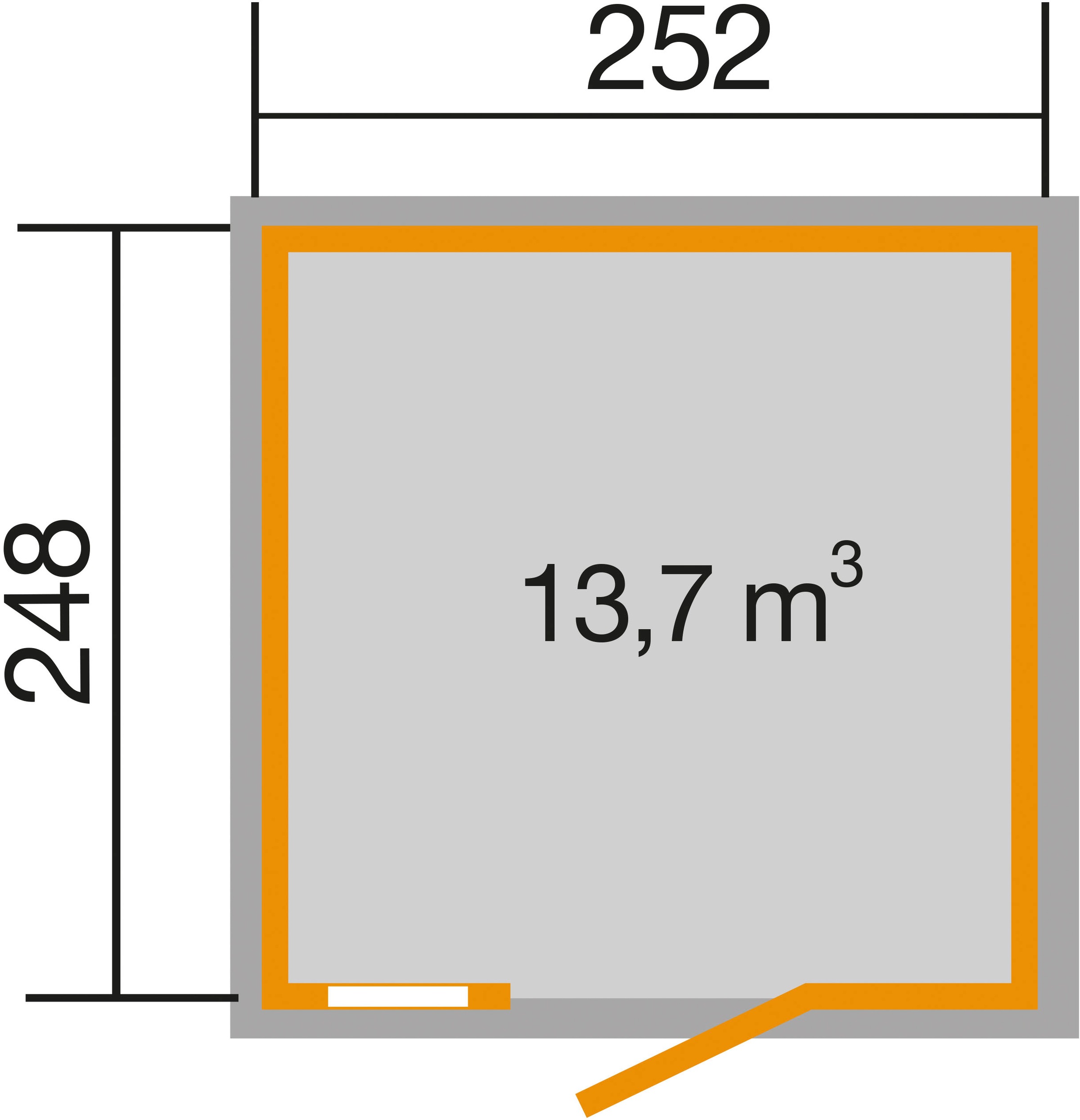 weka Gartenhaus »Schwedenhaus 410« inklusive Fussboden