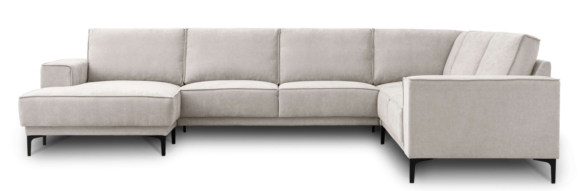 Places of Style Wohnlandschaft »XXL Sofa Oland, Struktur, Flachgewebe, Luxu günstig online kaufen