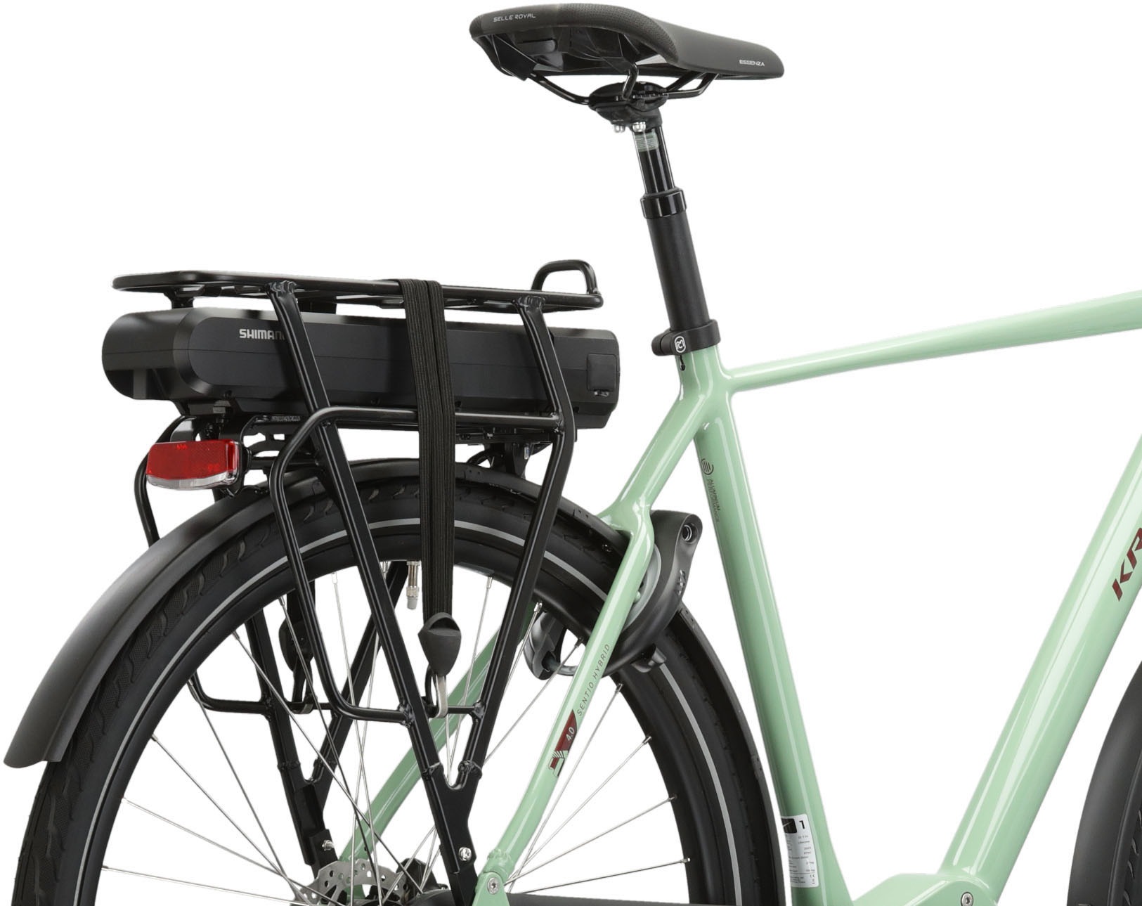Kross »E-Citybike Sentio Hybrid 4.0 28 Zoll grün - Shimano Mittelmotor« 7 Gang Shimano NEXUS Schaltwerk Nabenschaltung Mittelmotor 250 W SHIMANO 36 V/250 W, Mittelmotor DU-E500