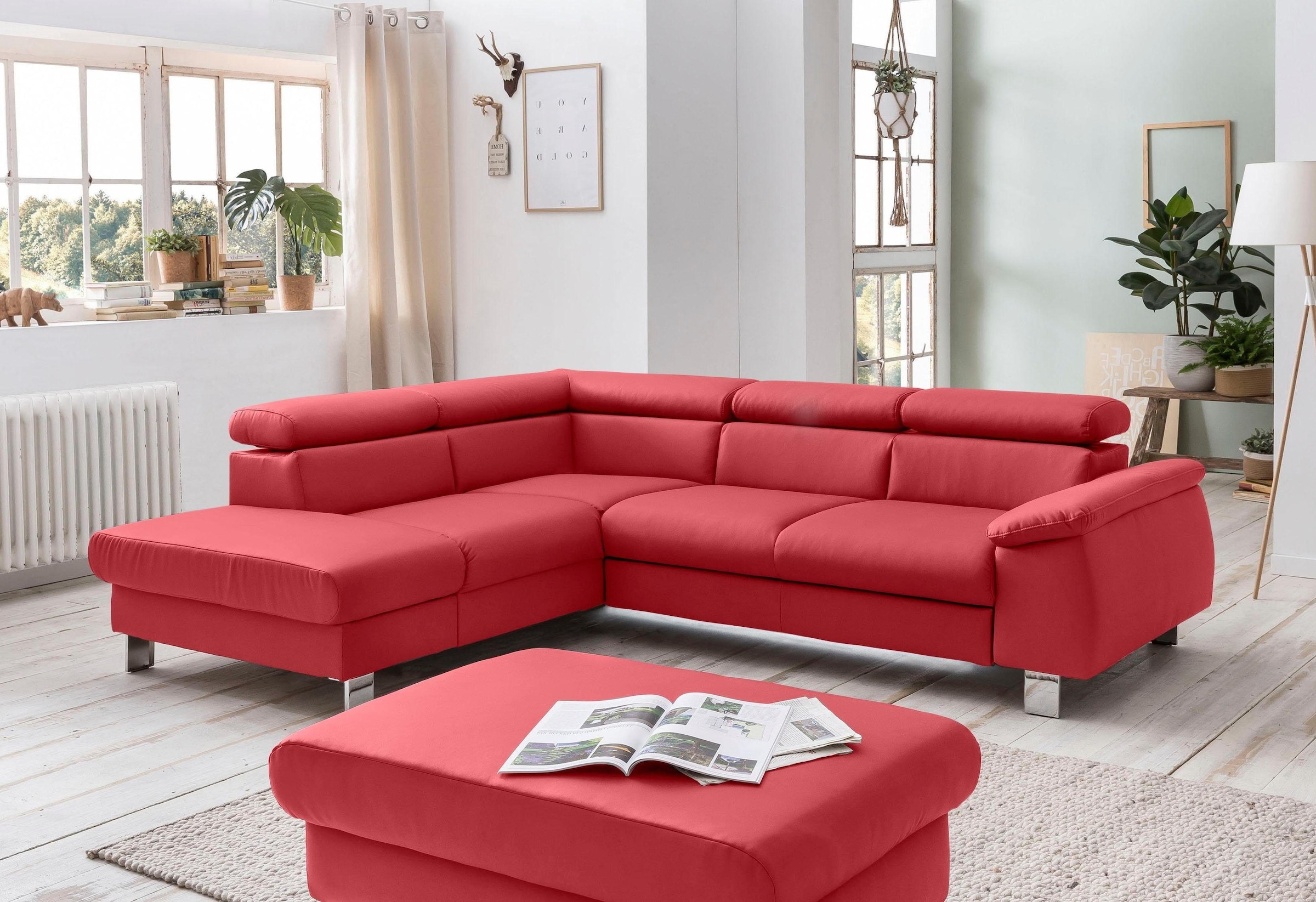 COTTA Polstergarnitur »Komaris L-Form«, (Set), Set bestehend aus: Ecksofa m günstig online kaufen