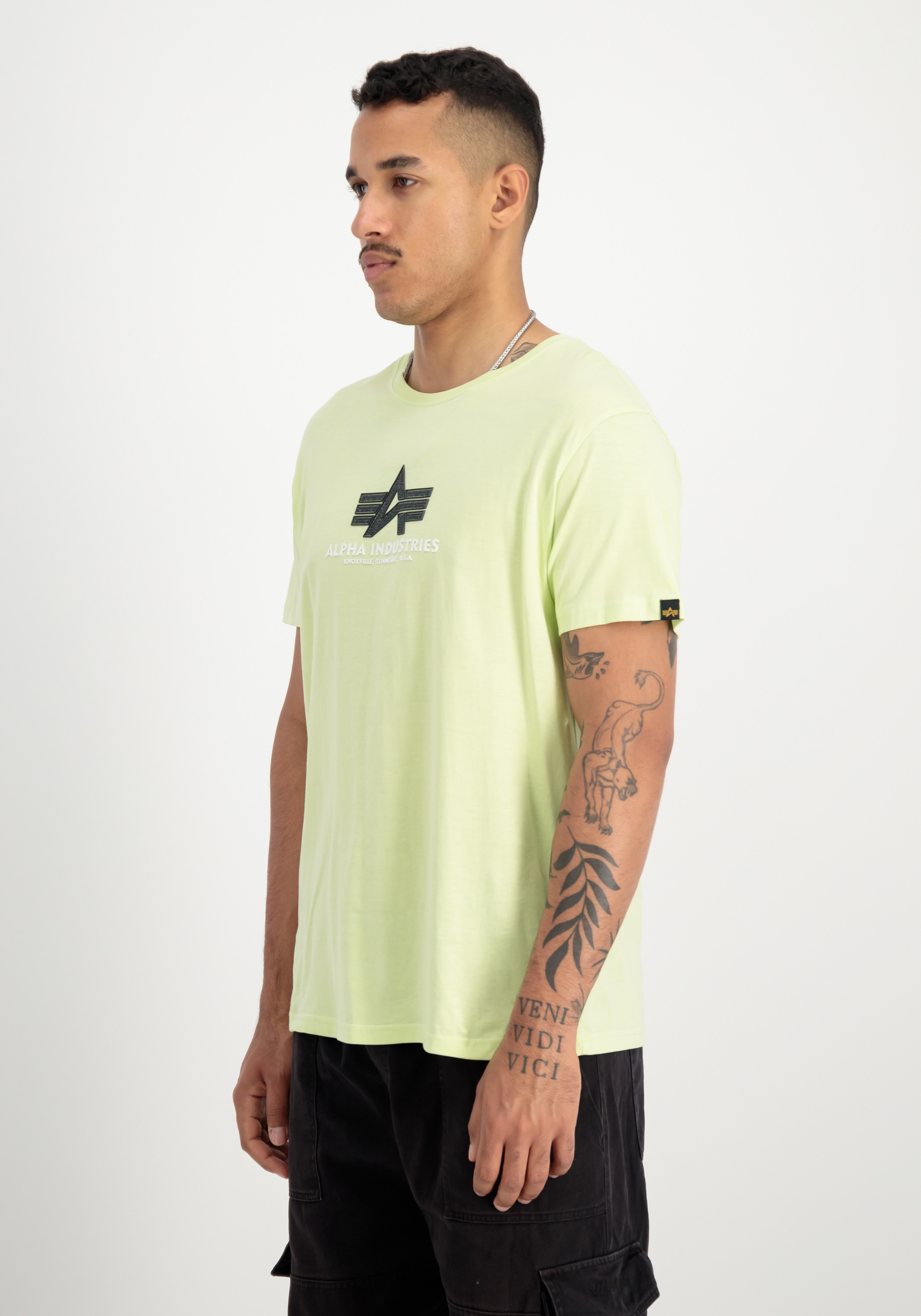 Alpha Industries T-Shirt »Alpha Industries Men - T-Shirts Basic T-Shirt BL Rubber«