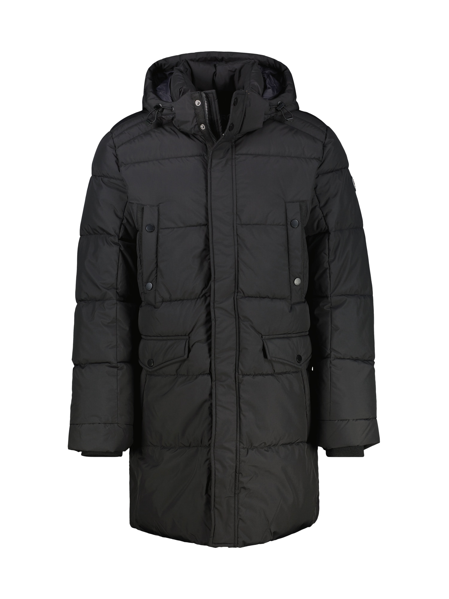 LERROS Steppjacke »LERROS Lange Steppjacke im Parka-Design, dick gefüttert«, mit Kapuze, Wasser- und windabweisend, atmungsaktiv