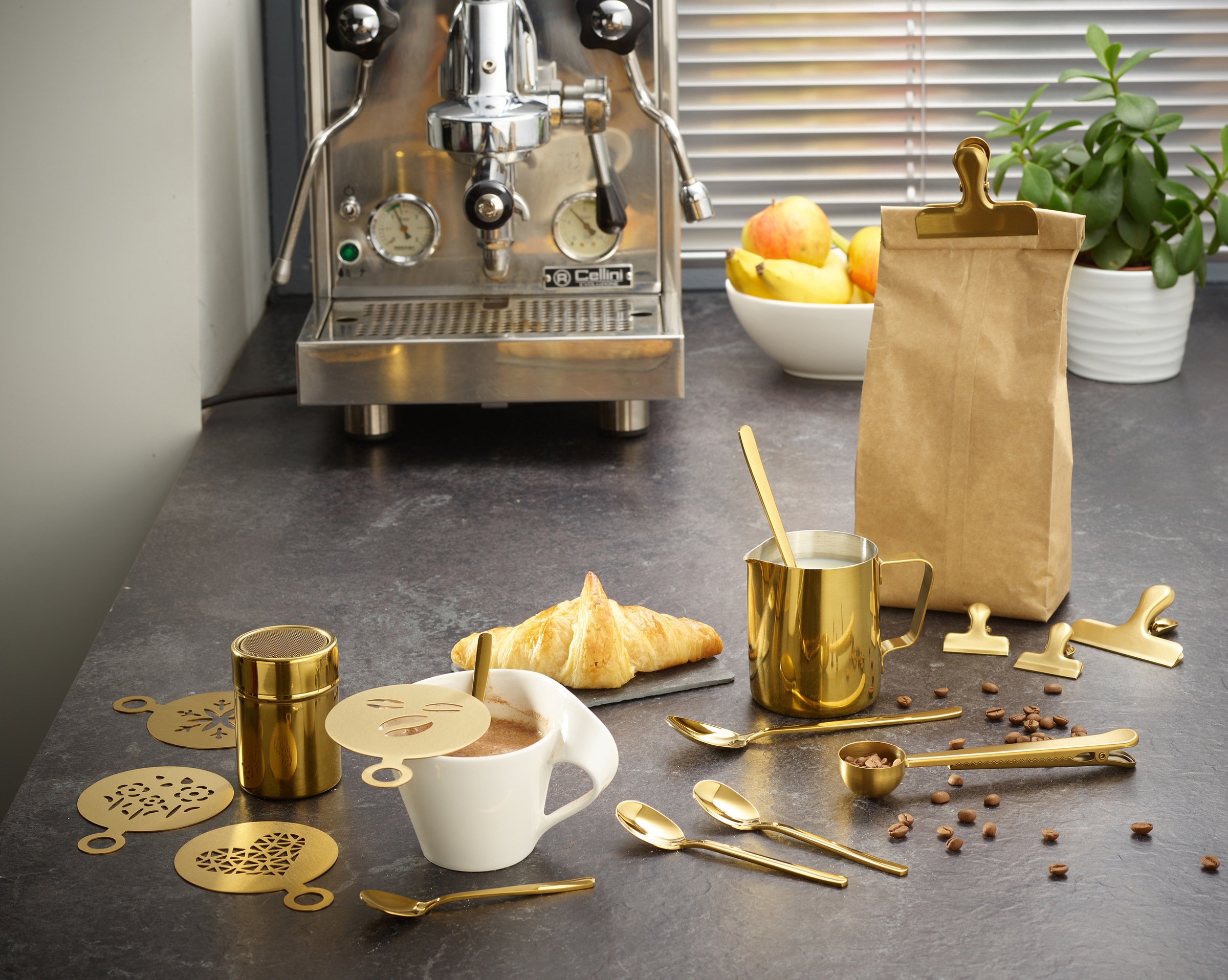 ECHTWERK Barista-Set, (Set, 23 tlg.), Kaffeezubehör-Set, ideal für Cappuccino oder Latte Macchiato, 23-tlg.