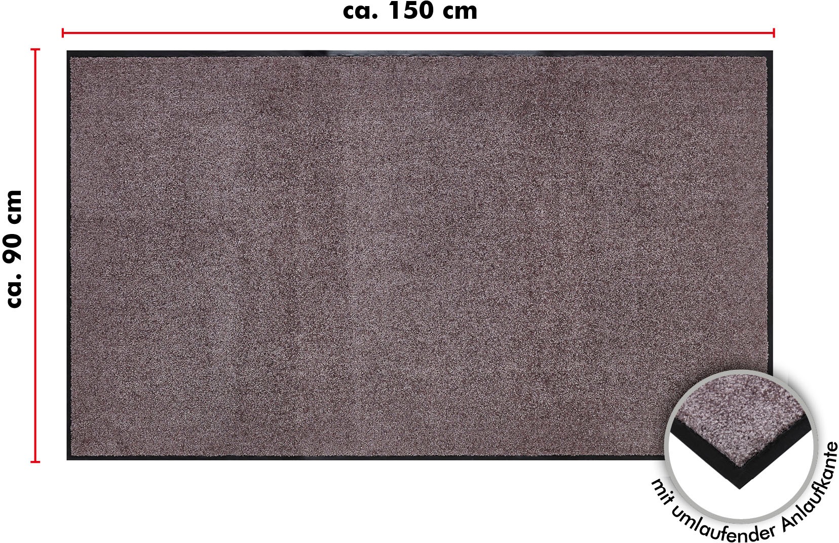 Andiamo Fußmatte »Super Wash & Clean, Made in Belgium«, rechteckig, 7 mm Hö günstig online kaufen