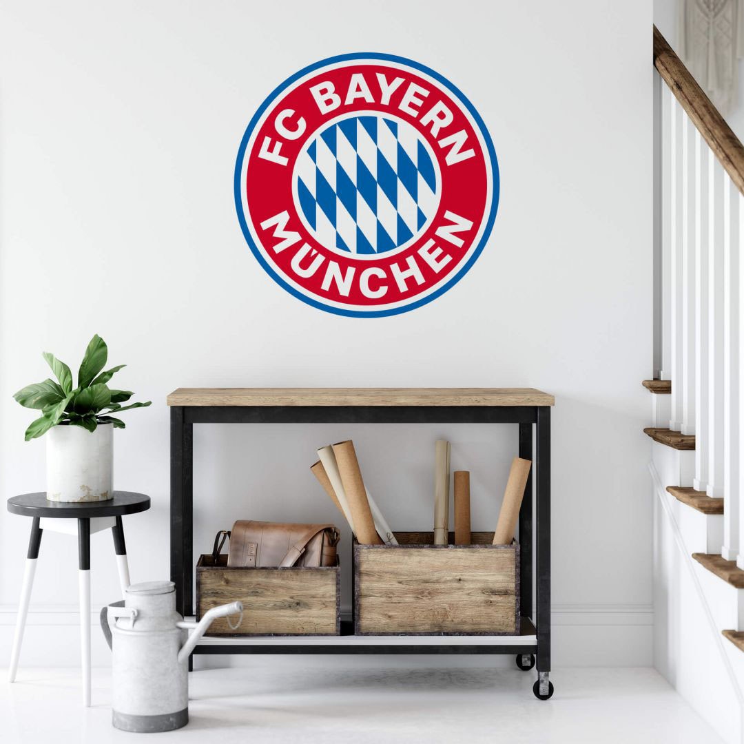 Wall-Art Wandtattoo »FC Bayern München Logo«, (1 St.), selbstklebend, entfernbar