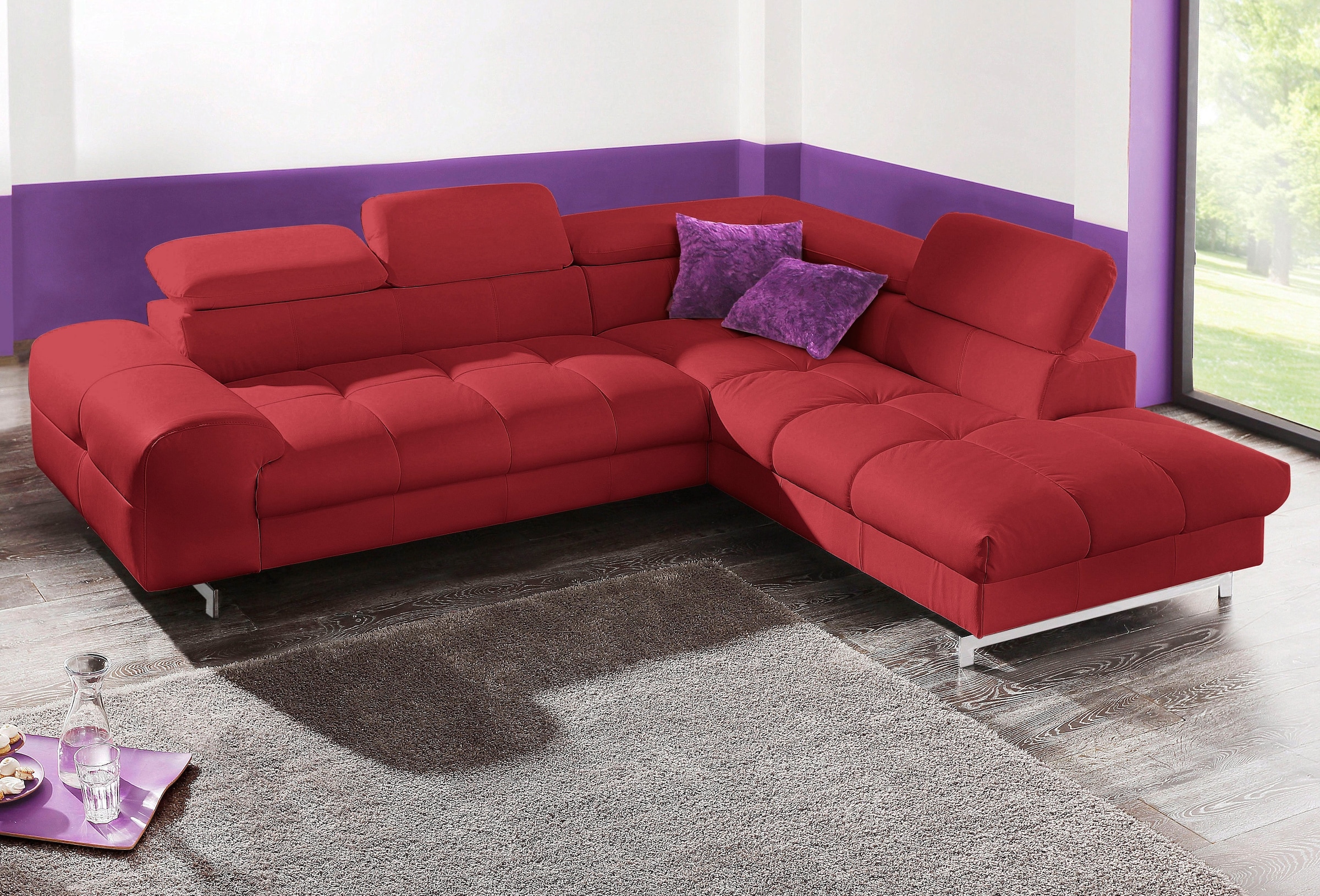 COTTA Polstergarnitur »Chef L-Form«, (Set), Set bestehend aus: Ecksofa mit günstig online kaufen