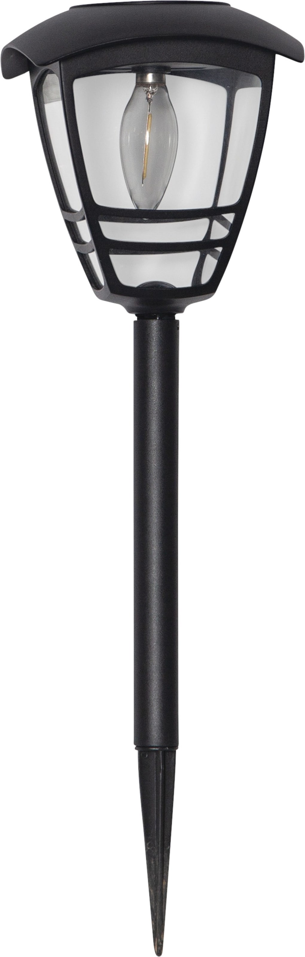 Parforce Traditional Hunting LED Solarleuchte »Solar-Wegleuchte Felix« LED-Board 1 Stk. Warmweiß Solar-Bollardleuchte mit Filament-LED, 10 lm, Dämmerungssensor