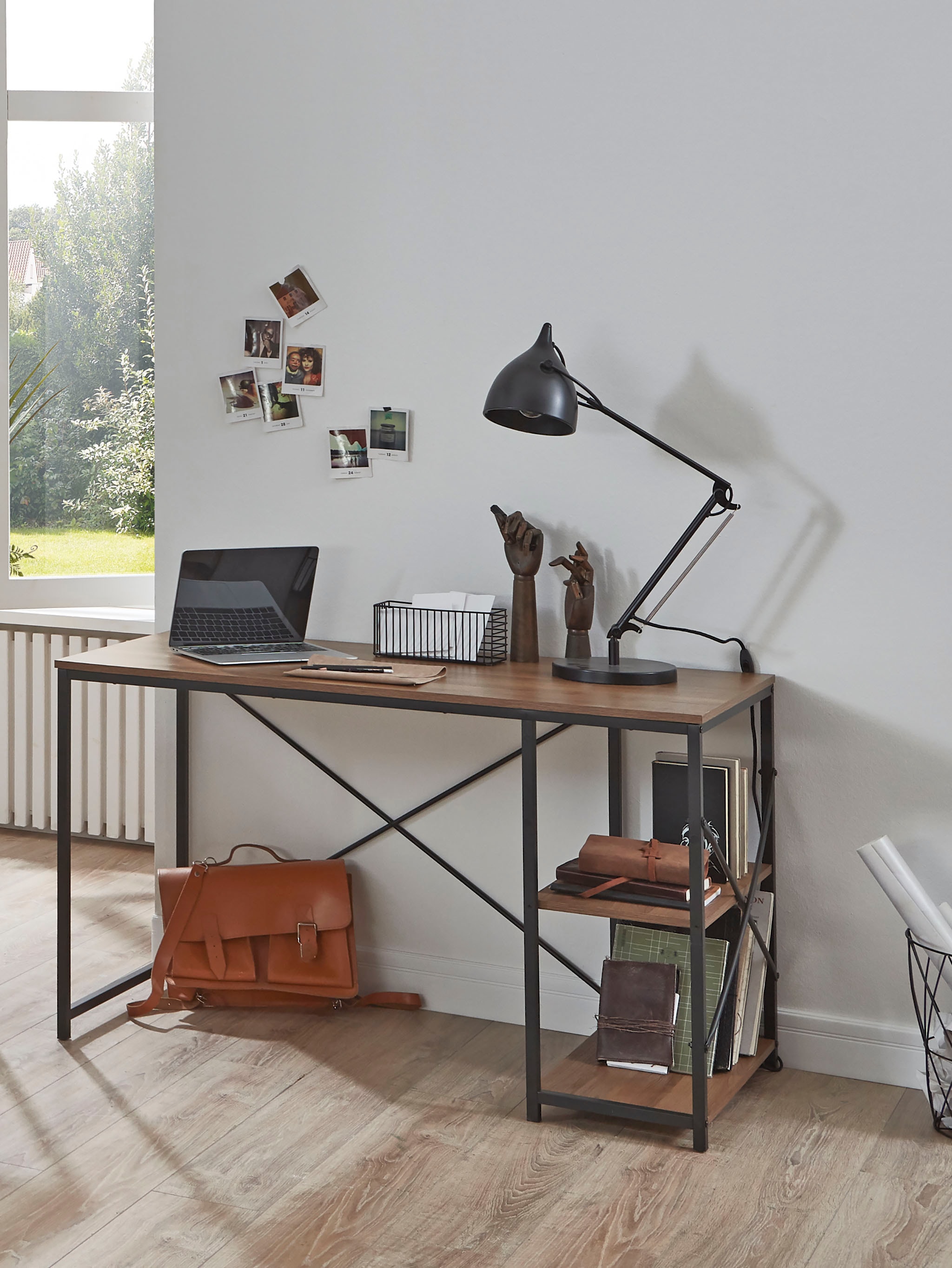 HAKU Schreibtisch »Arbeitstisch, Bürotisch« 1 Stk. tlg. rechteckig - aus Holzwerkstoff Braun B/T/H 120/60/74 cm