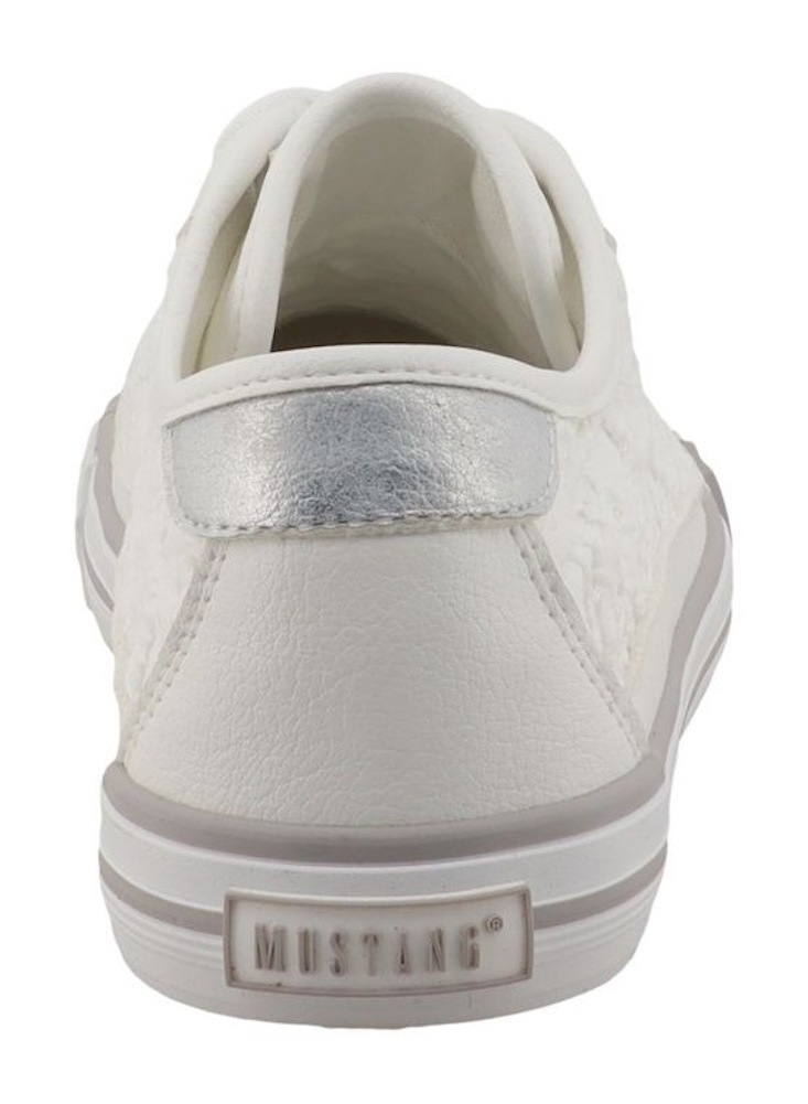 Mustang Shoes Sneaker »Winona«  Freizeitschuh, Halbschuh, Schnürschuh mit Makramee-Stickerei