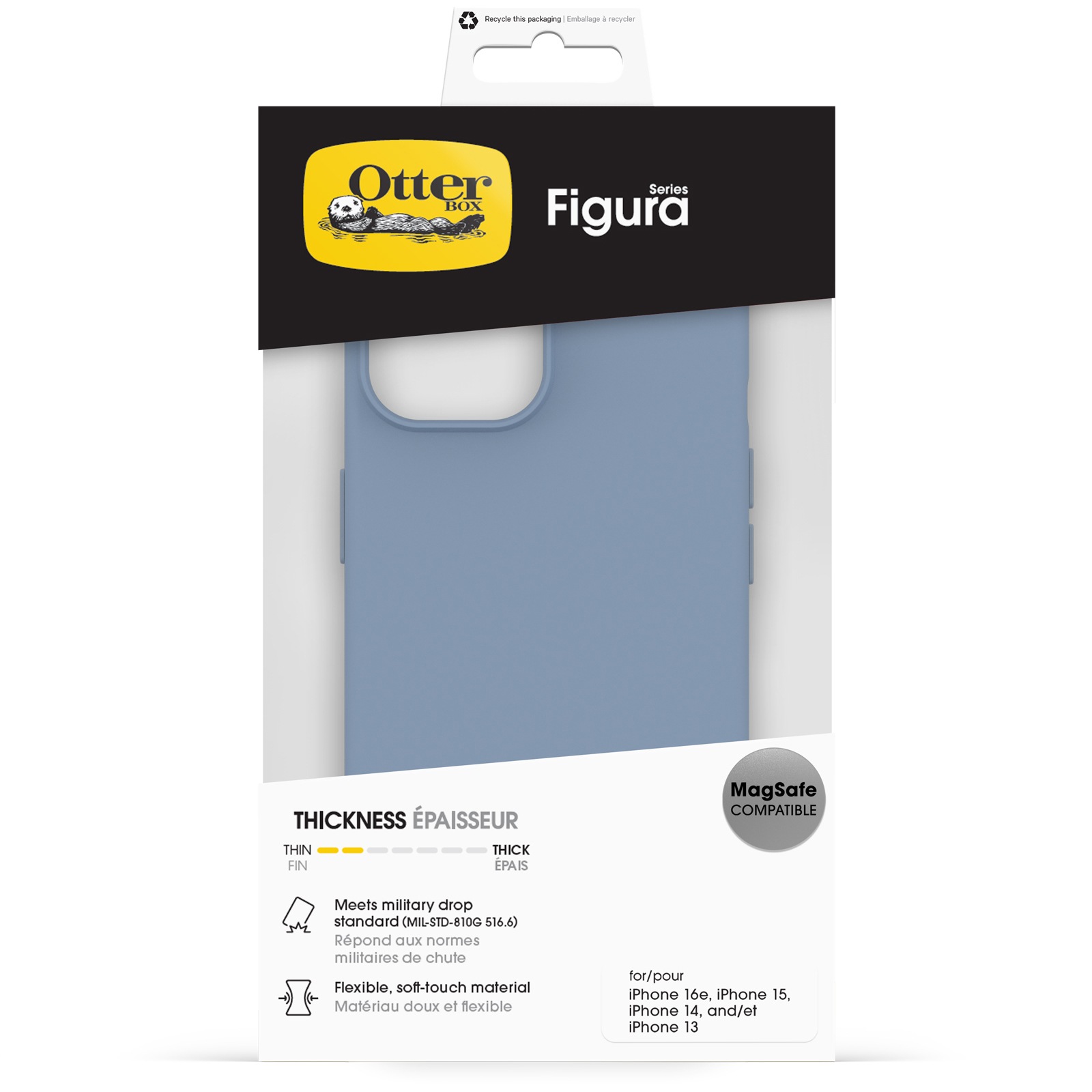 Otterbox Handyhülle »Figura für Apple iPhone 16e/15/14/13« Apple iPhone 15 | Apple iPhone 16e | iPhone 14 Backcover, Schutzhülle, Handyschutzhülle, Case, Schutzcase, stoßfest
