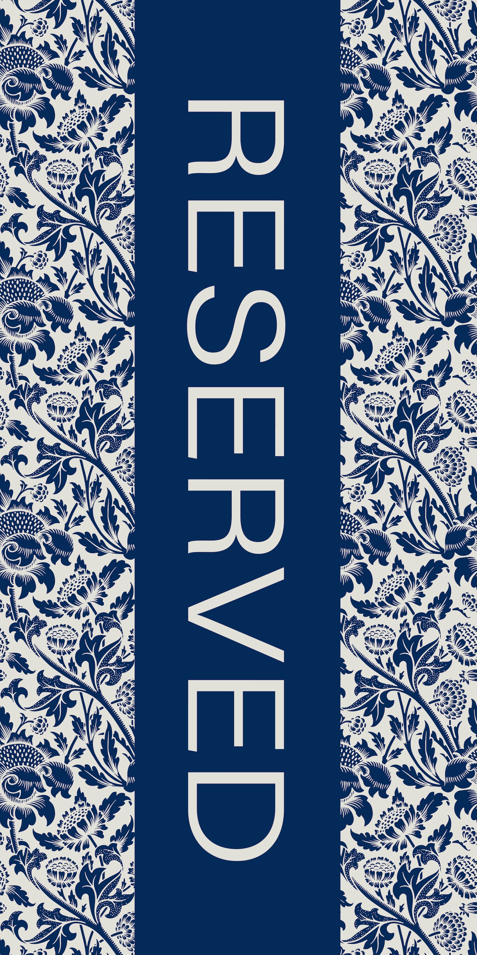Strandtuch »Reserved« 75x150 cm, Velours blau Velours, Baumwolle B/L: 75cmx150cm, 1 Stk., Velours