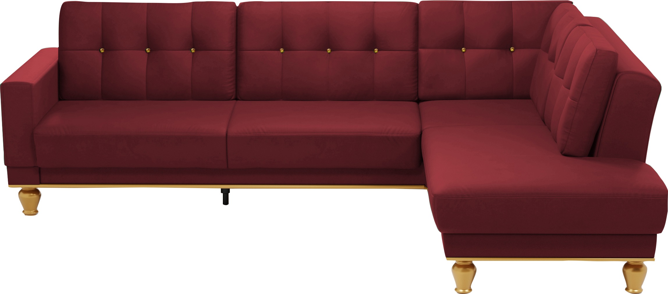 sit&more Ecksofa »Orient 5 L-Form«, mit Strass-Stein, wahlweise mit Bettfunktion und Bettkasten