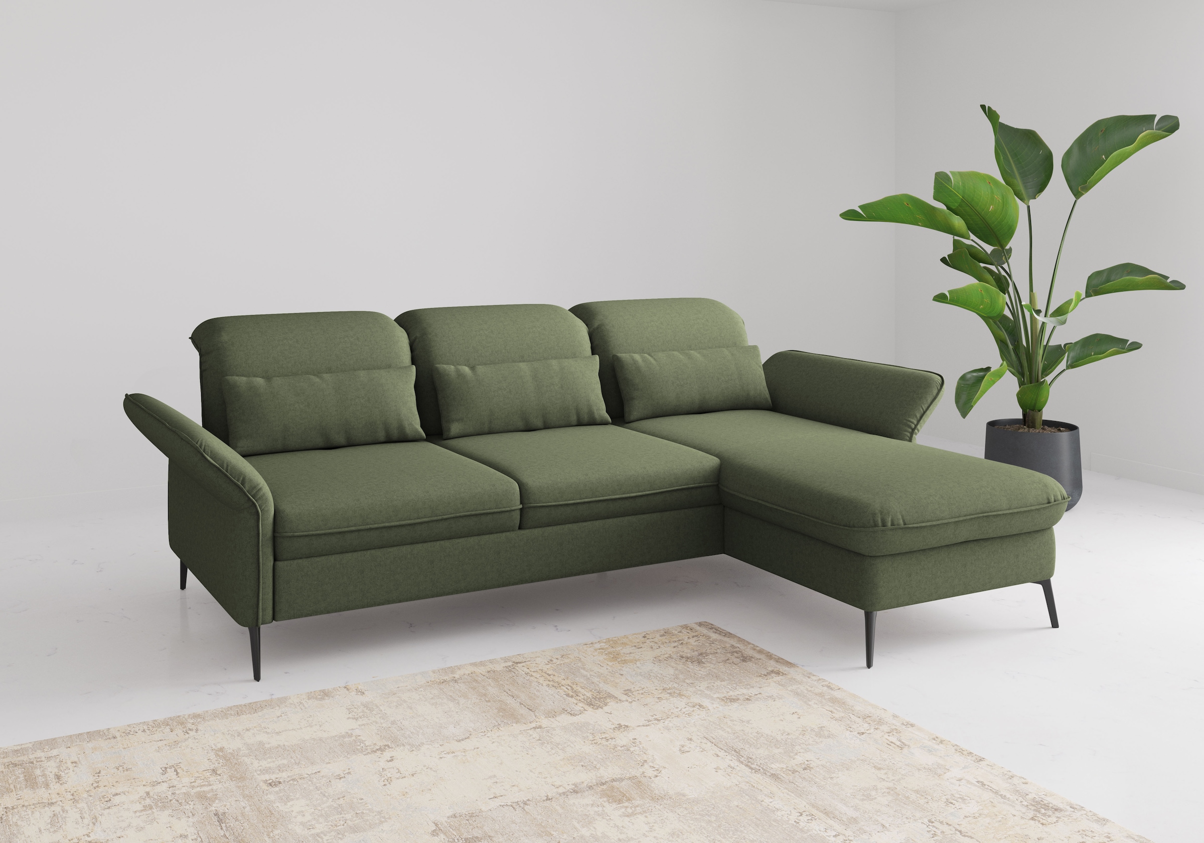 sit&more Ecksofa »Emely, inkl. Sitztiefenverstellung« wahlweise mit Bettfun günstig online kaufen