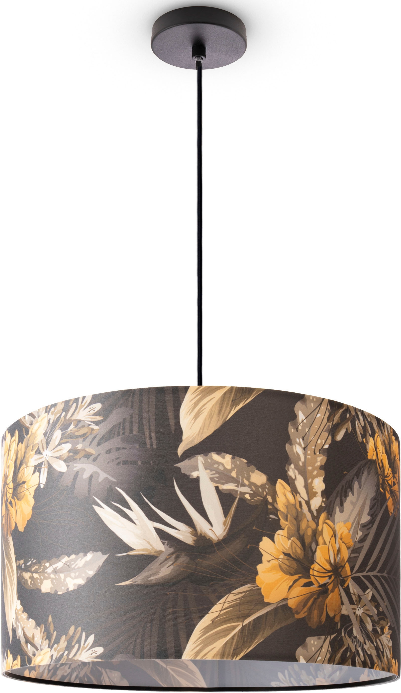 Paco Home Pendelleuchte »Hugo Flower«, Leuchtmittel E27   ohne Leuchtmittel günstig online kaufen