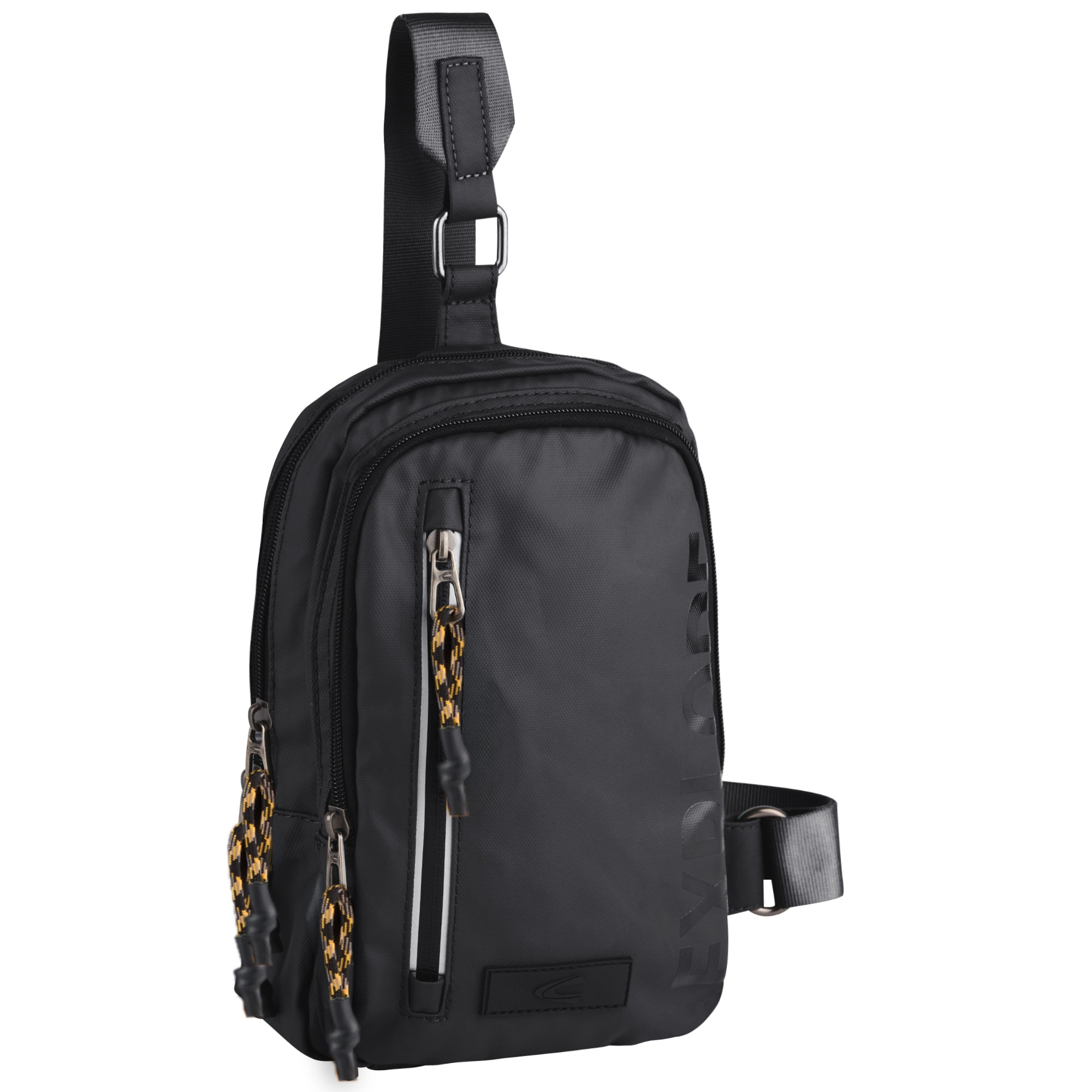 camel active Cityrucksack »Explore« wasserabweisendes recyceltes Nylon und reflektierende Reißverschlüsse