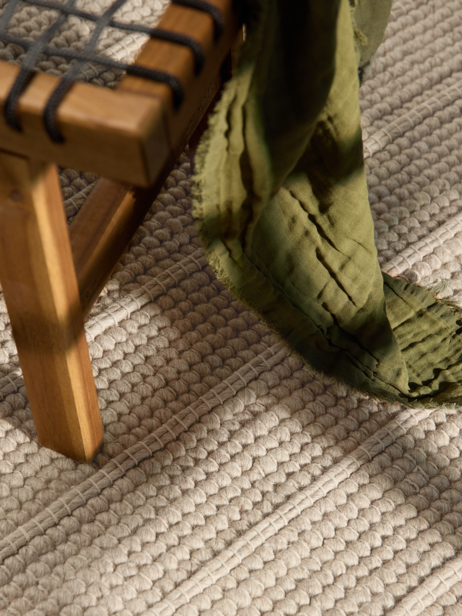 Ted Baker Wollteppich »Parker , auch als Läufer« rechteckig 7 mm Höhe Wolle, Natur, handgewebt, Wohnzimmer, Schlafzimmer, Boho, Skandi