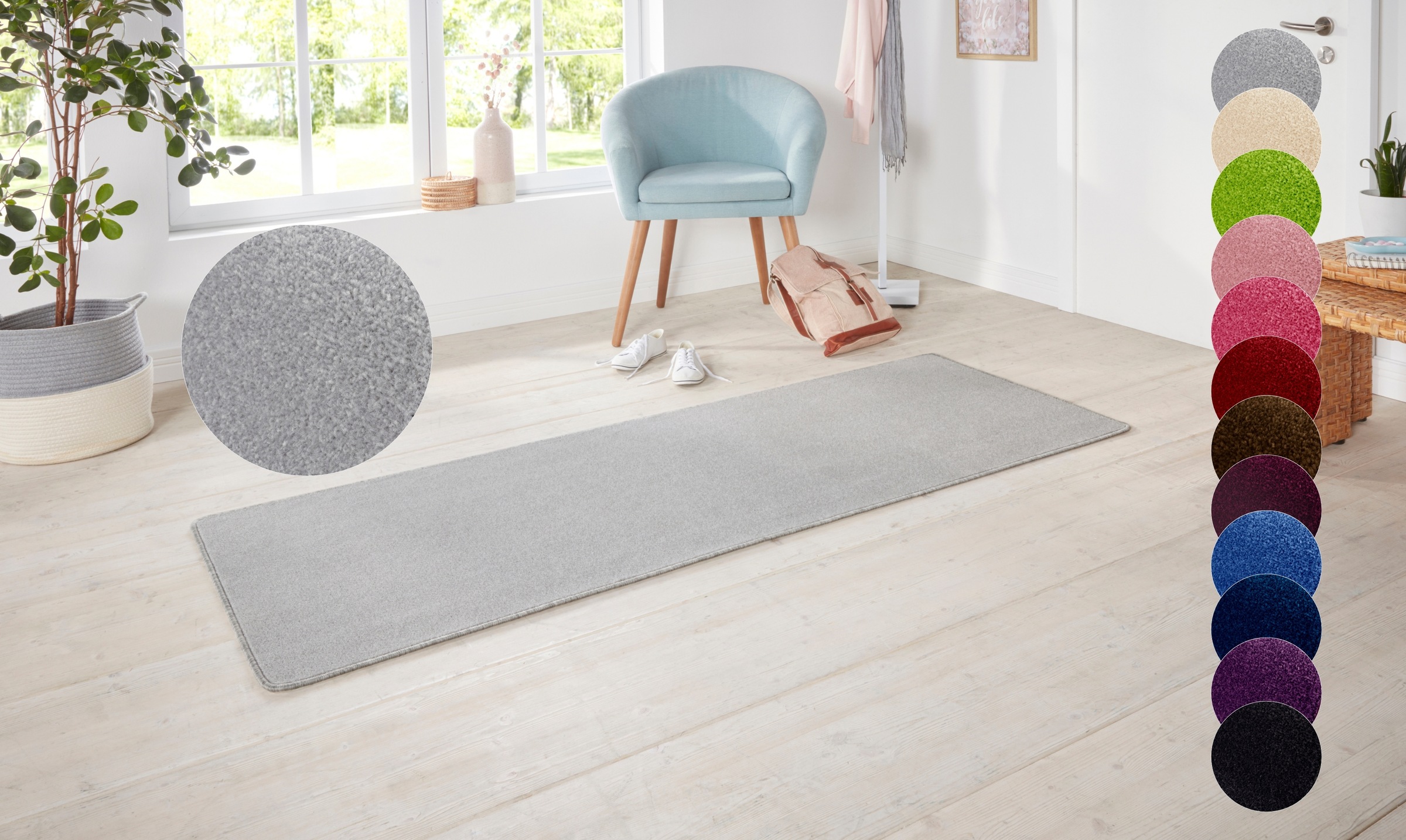 HANSE Home Teppich "Shashi" rechteckig 8,5 mm Höhe Kurzflor, Unifarben, Läu günstig online kaufen