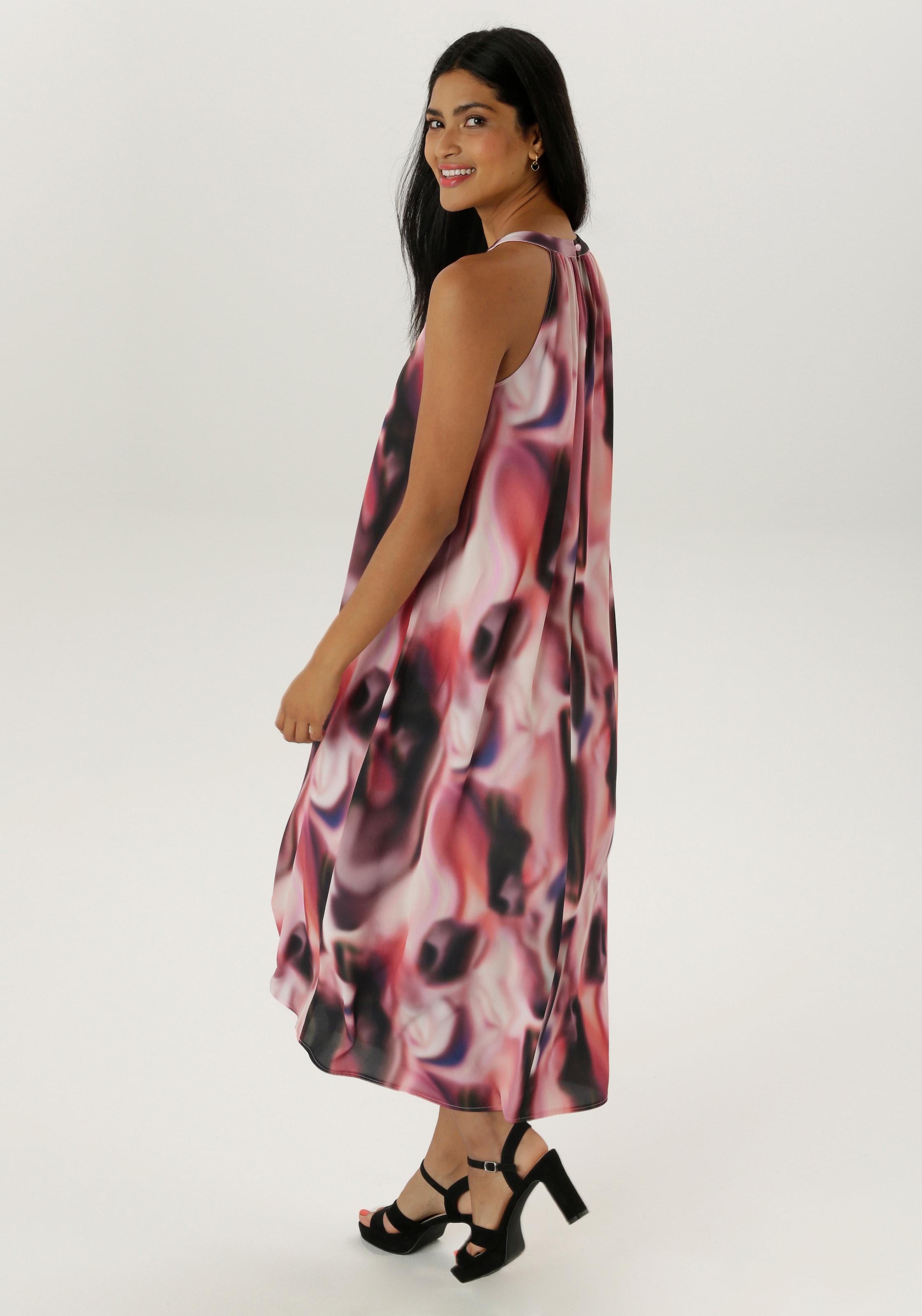 Aniston SELECTED Sommerkleid, in A-Linie und im farbharmonischen Druck