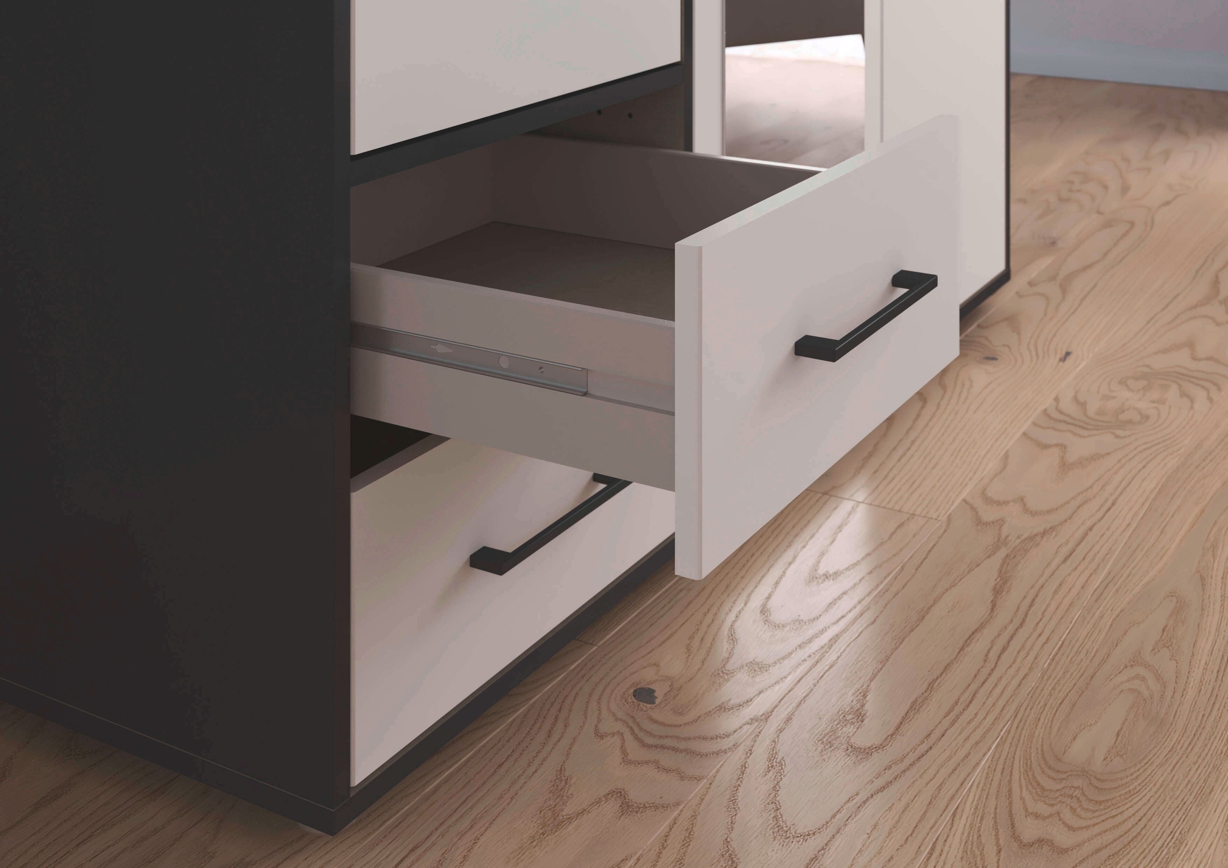 INOSIGN BY RAUCH Kleiderschrank »Schrank Garderobe Schlafzimmer Stauraum PAULLY TOPSELLER Wäscheschrank«, (mit 3 unterschiedlichen Griff-Varianten), OTTOS CHOICE 3 Griffvarianten MADE IN GERMANY