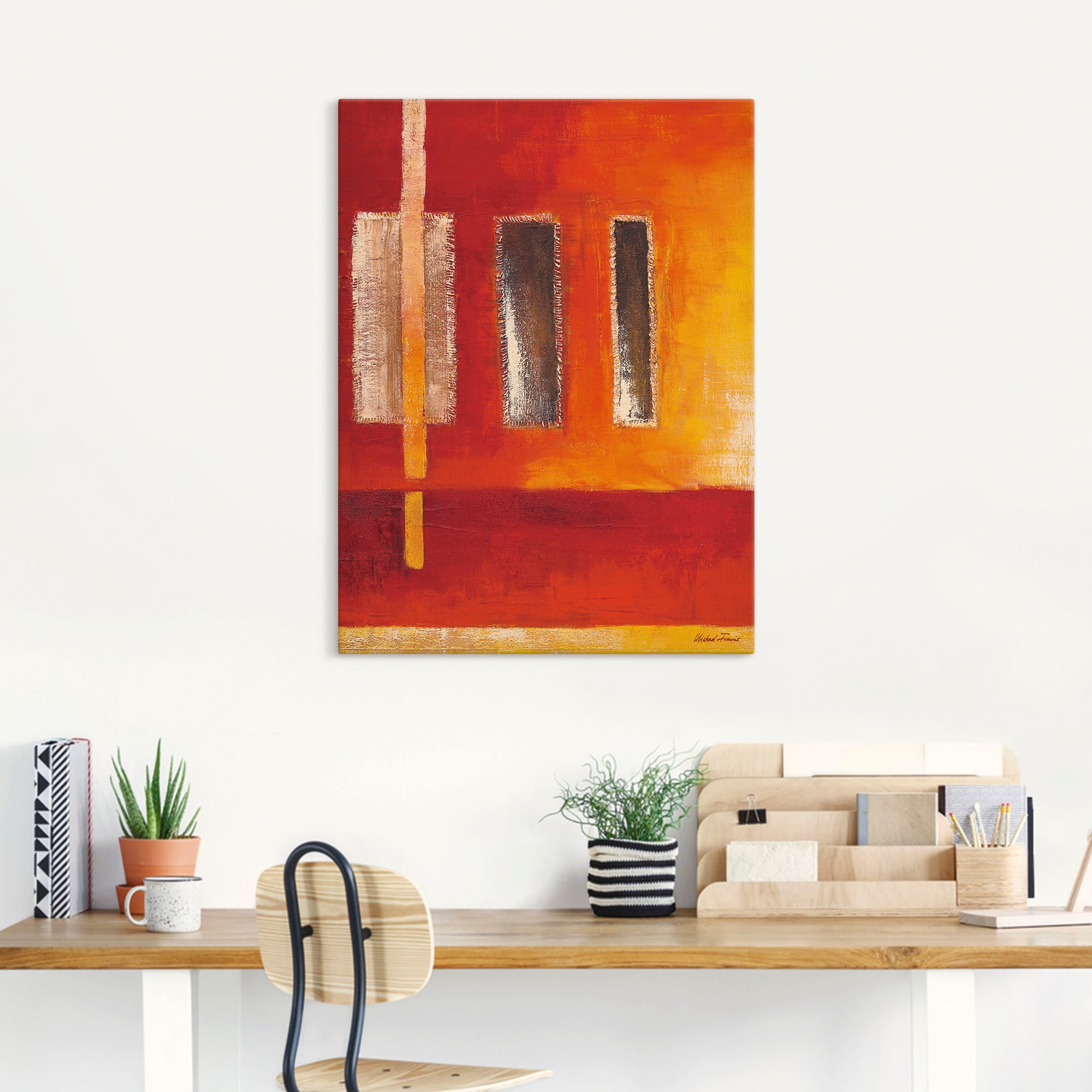 Artland Wandbild »Felder I - Abstrakt«, Muster, (1 St.), als Leinwandbild, Poster in verschied. Größen