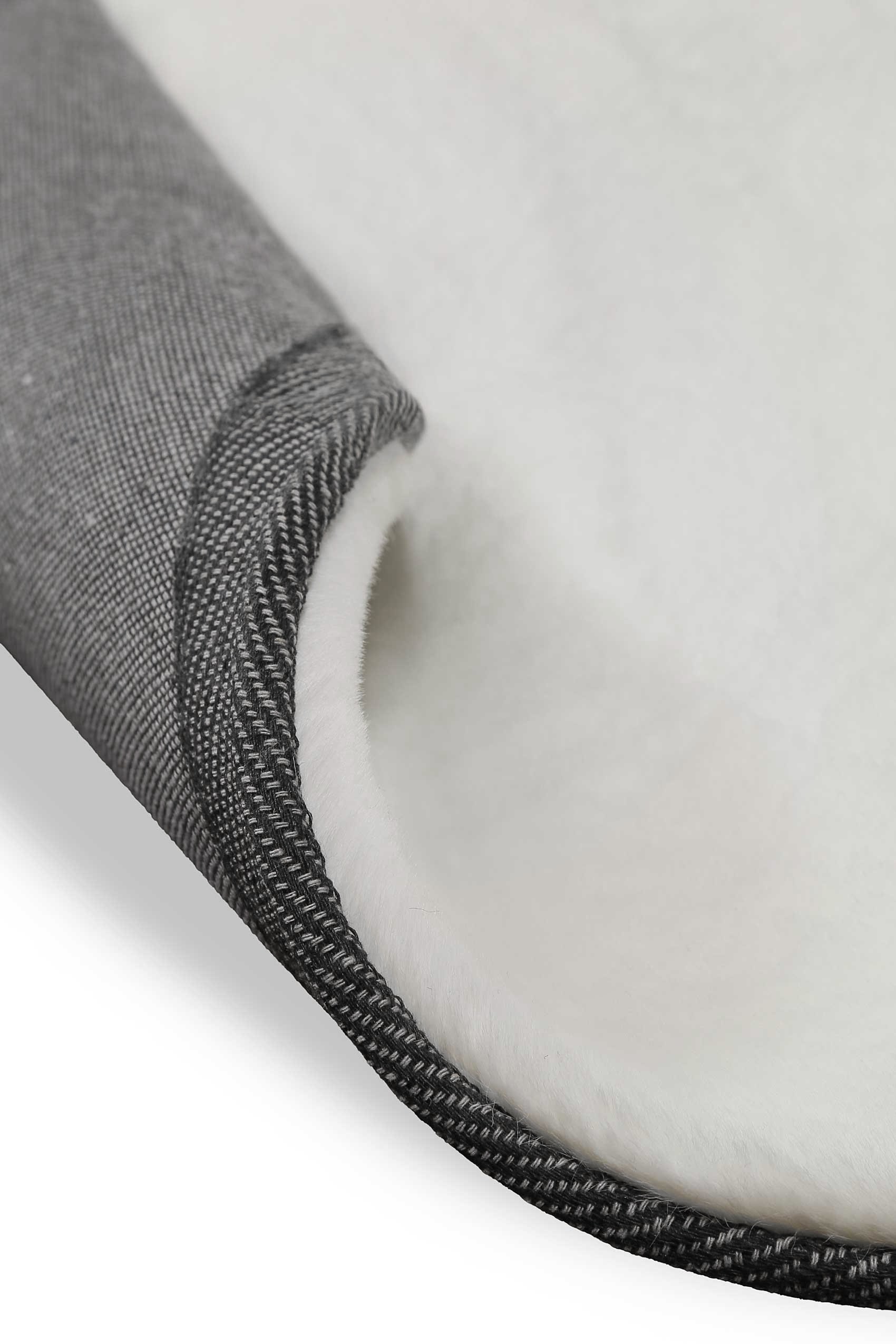 Wecon home Basics Teppich »Anna« rund 25 mm Höhe Hochflorteppich, getuftet, modern, einfarbig, flauschig, Wohnzimmer