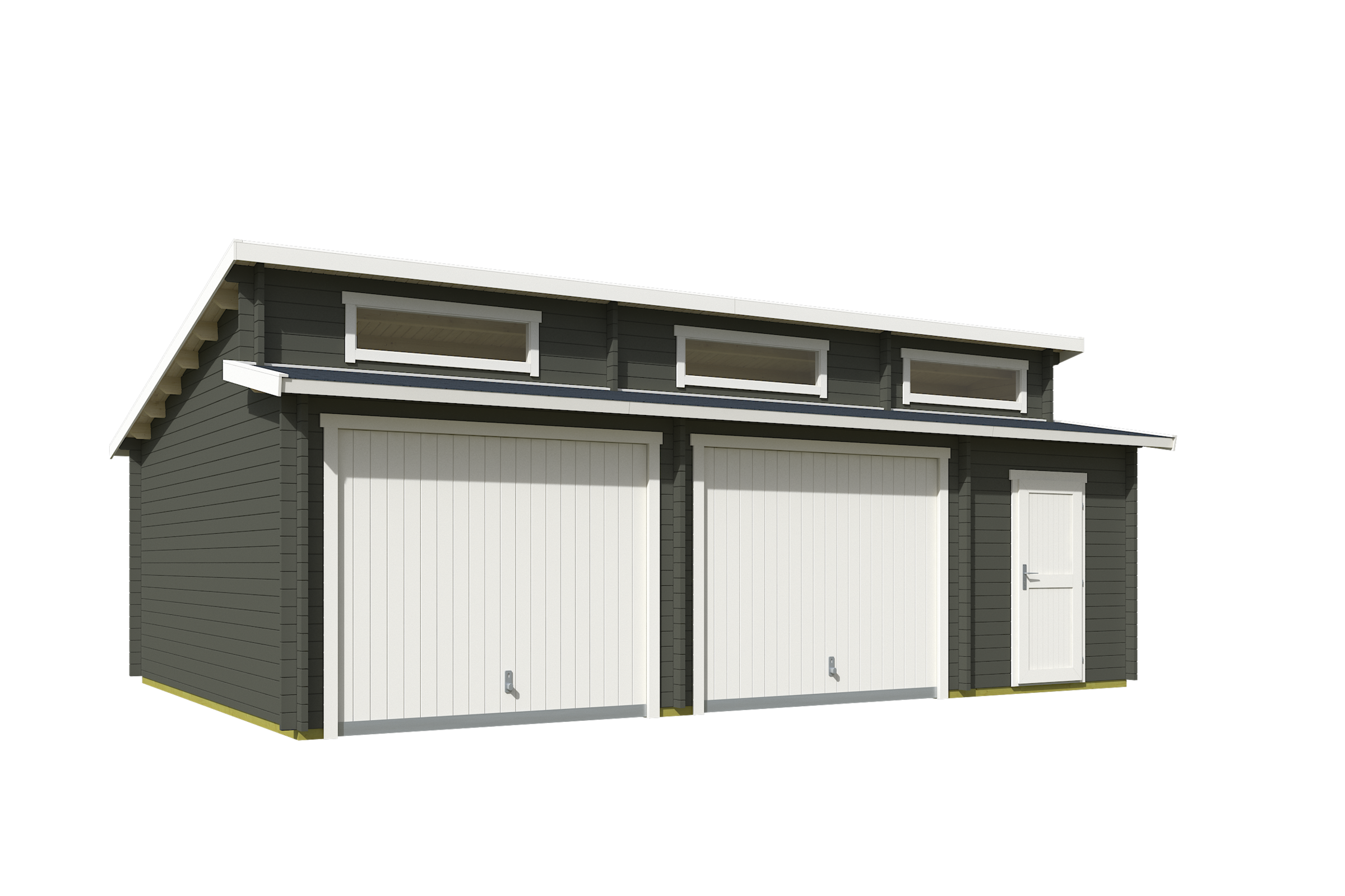 Nordic Holz Garage »HAWAII«, BxT: 820x579 cm, 207 cm Einfahrtshöhe, mit Schwingtor