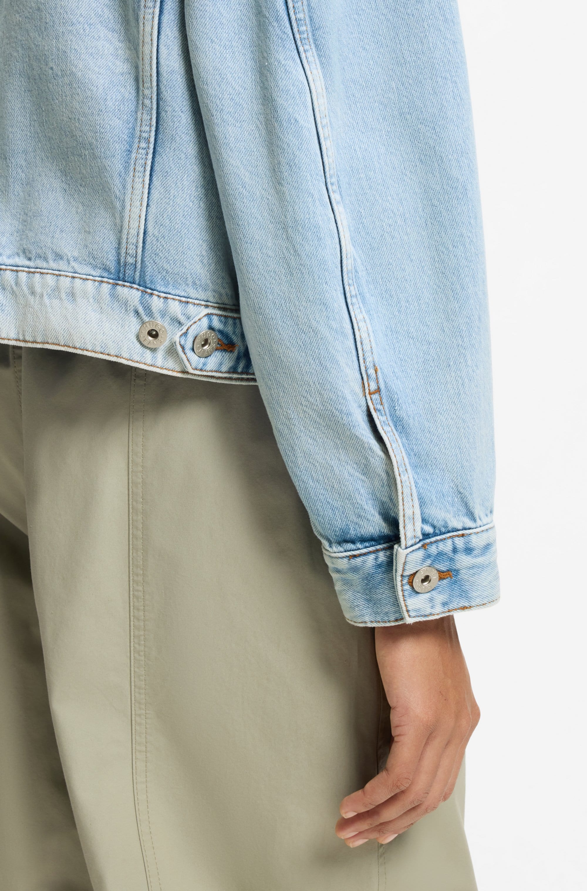 HUGO Jeansjacke »Lou« Boxy, leicht oversized