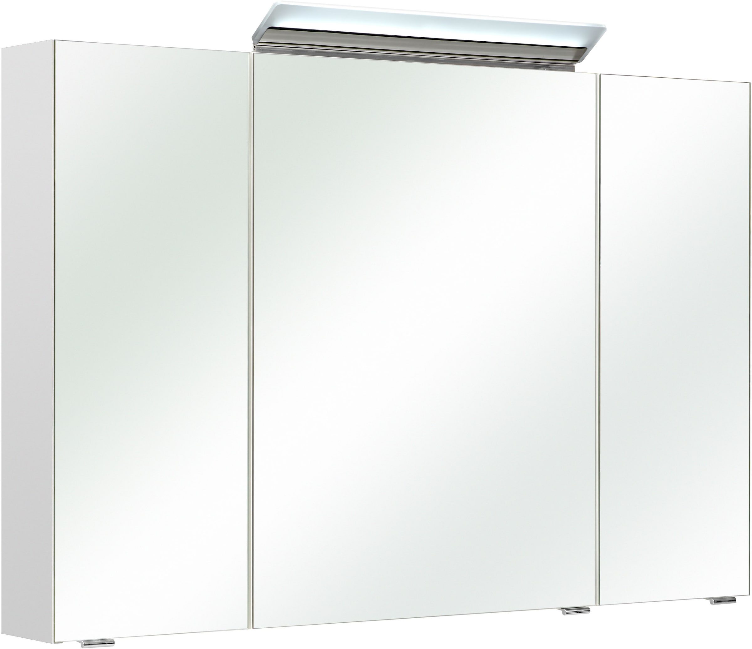 Saphir Badmöbel-Set »Quickset 341 3-teilig, Mineralmarmor-Waschtisch und LED-Spiegelschrank«, (Set, 3 St.), mit Midischrank, inkl. Türdämpfer, 7 Türen, 1 Schublade