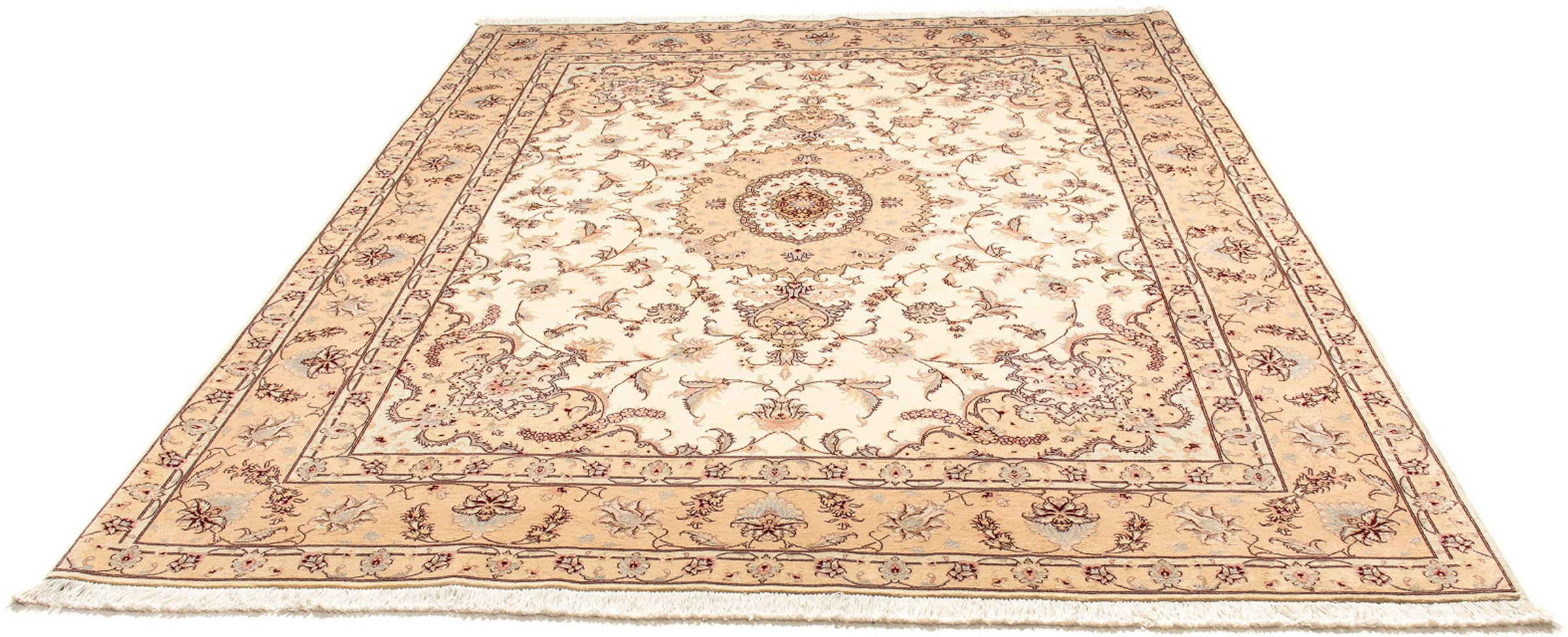 morgenland Orientteppich »Perser - Täbriz - Royal - 263 x 203 cm - beige«, günstig online kaufen