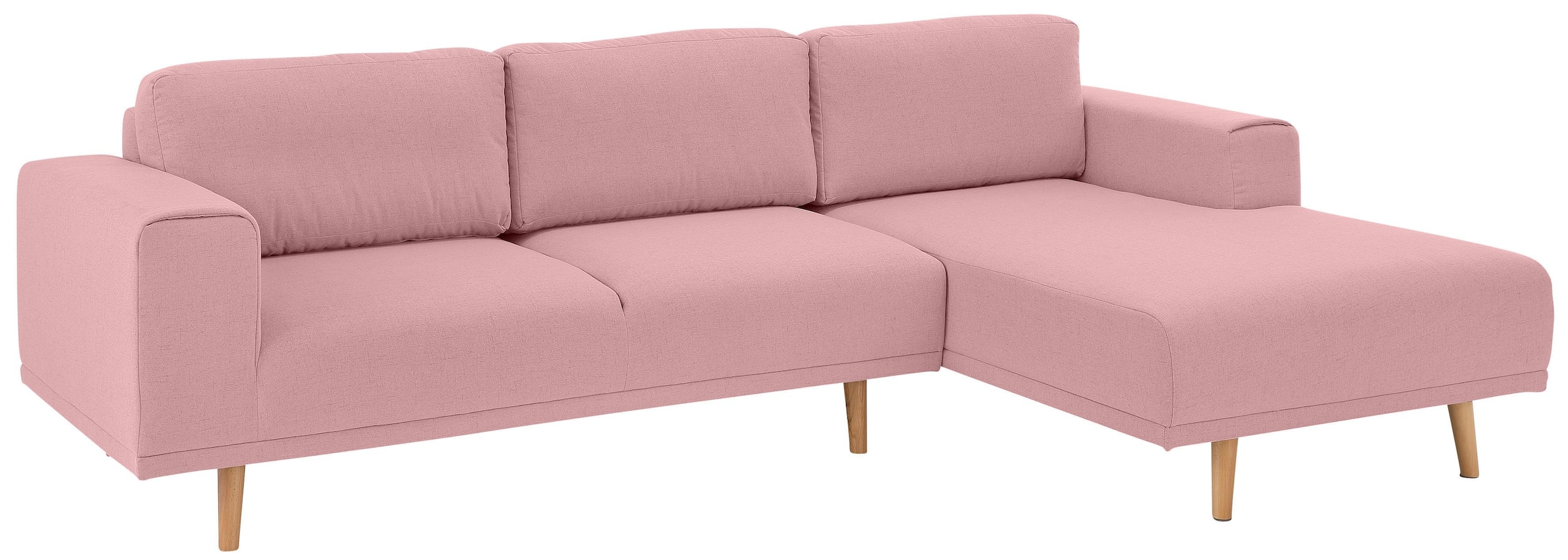 Home affaire Ecksofa »Lasse L-Form«, im scandinavischen Stil mit Holzfüßen