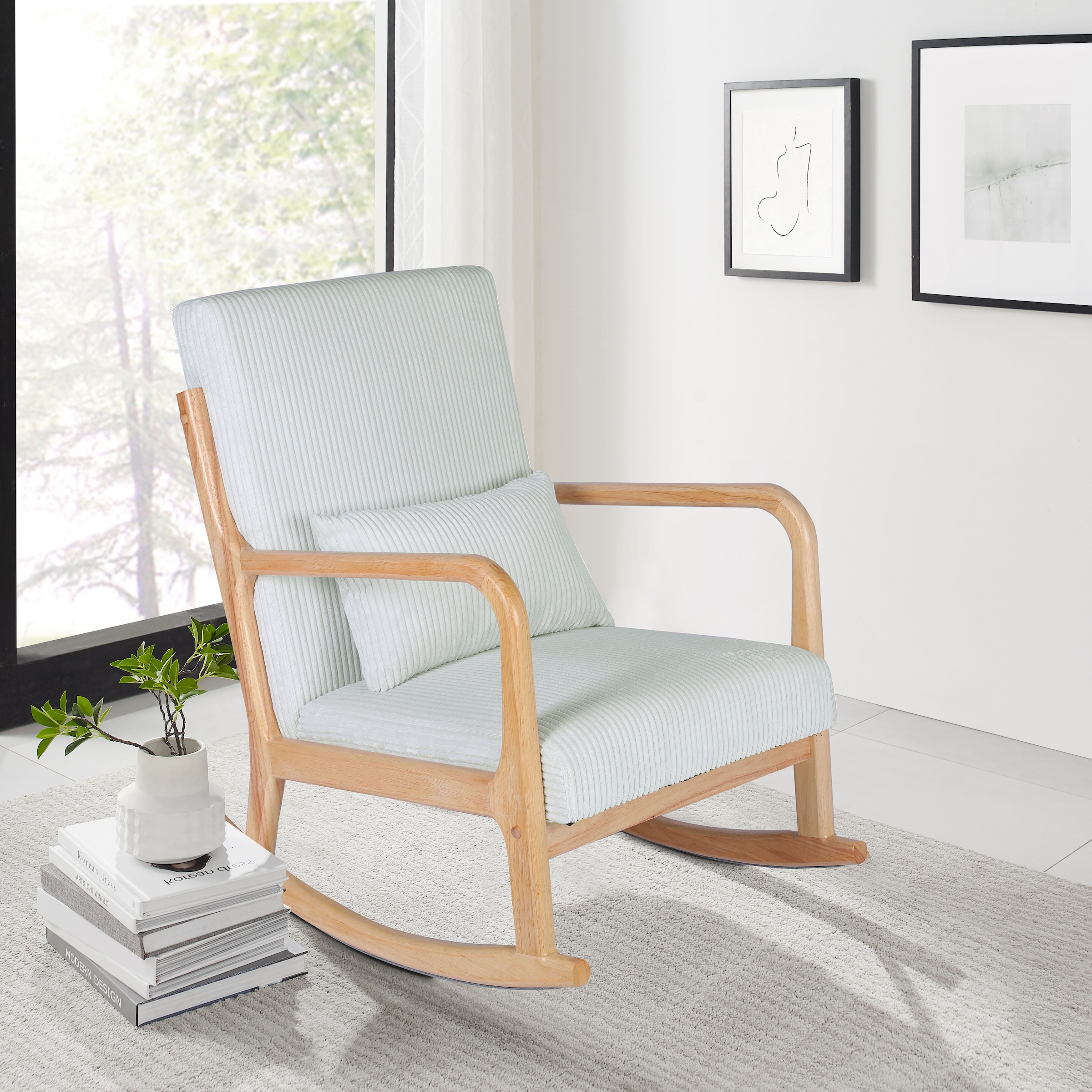 Home affaire Schaukelsessel »TRAMOLÉ«, Relaxsessel, TV-Sessel, Lese-Sessel in Cord und Webstoff