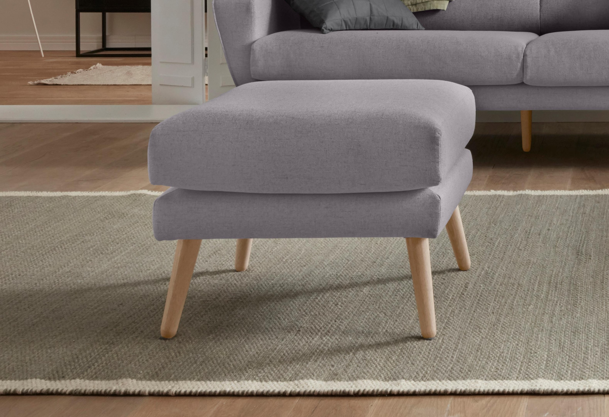 OTTO home Hocker »Bille« mit Eiche-Beinen, Design by Morten Georgsen günstig online kaufen