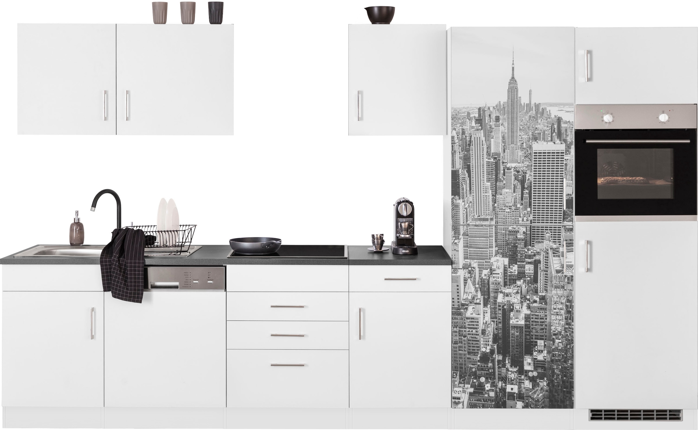 KOCHSTATION Küchenzeile »KS-Paris – Küchen mit einzigartigen Fotomotiven au günstig online kaufen