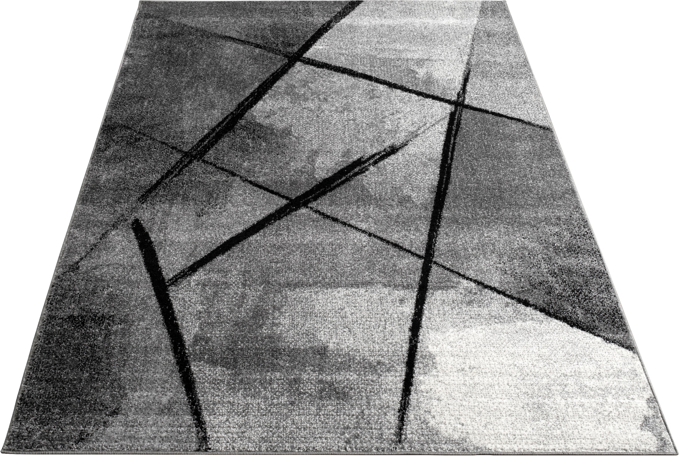 Paco Home Teppich »Mondial 113«, rechteckig, 13 mm Höhe, Kurzflor, modernes abstraktes Design