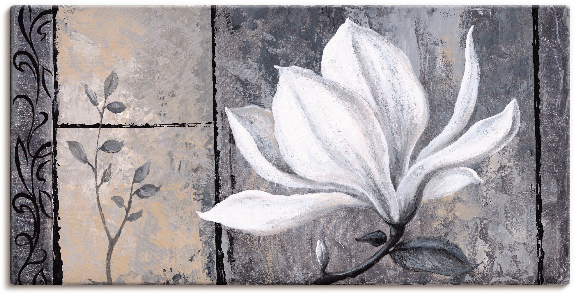 Artland Wandbild »Klassische Magnolie« Blumen 1 Stk. tlg. als Alubild, Outd günstig online kaufen