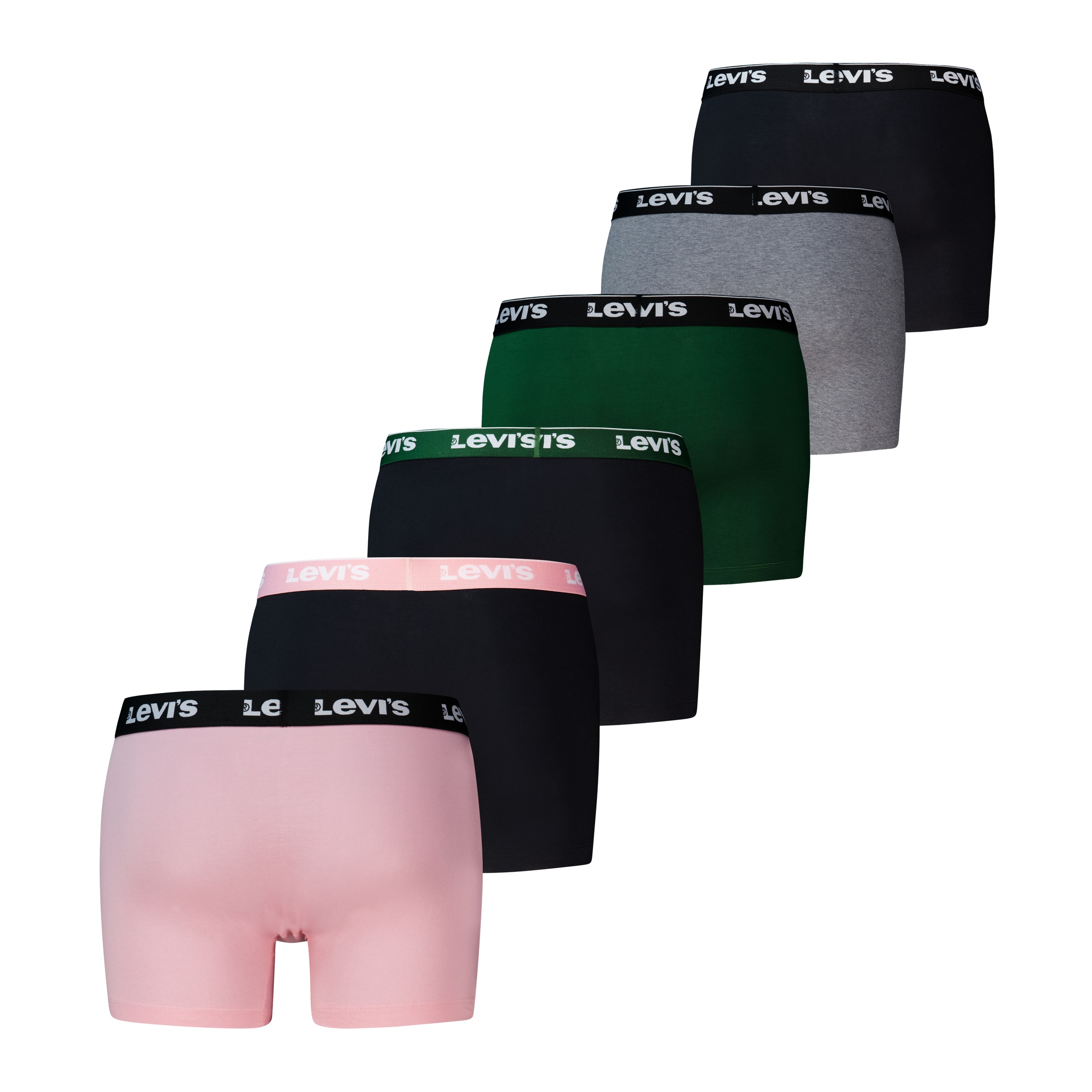 Levi's® Boxershorts »LEVIS MEN REPEAT LOGO BOXER BRIEF« 6er Pack,  Logobund und ohne Eingriff