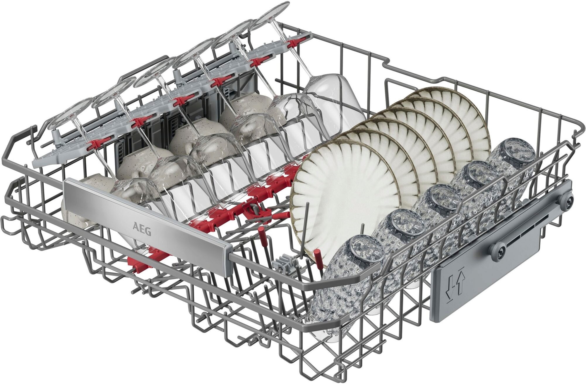 AEG vollintegrierbarer Geschirrspüler Serie 8000, 60 cm, WiFi »GI8200B2SC« 14 tlg. Maßgedecke Wassersparende Spülmaschine mit nur 8,4l kraftvoll gegen Eingebranntes