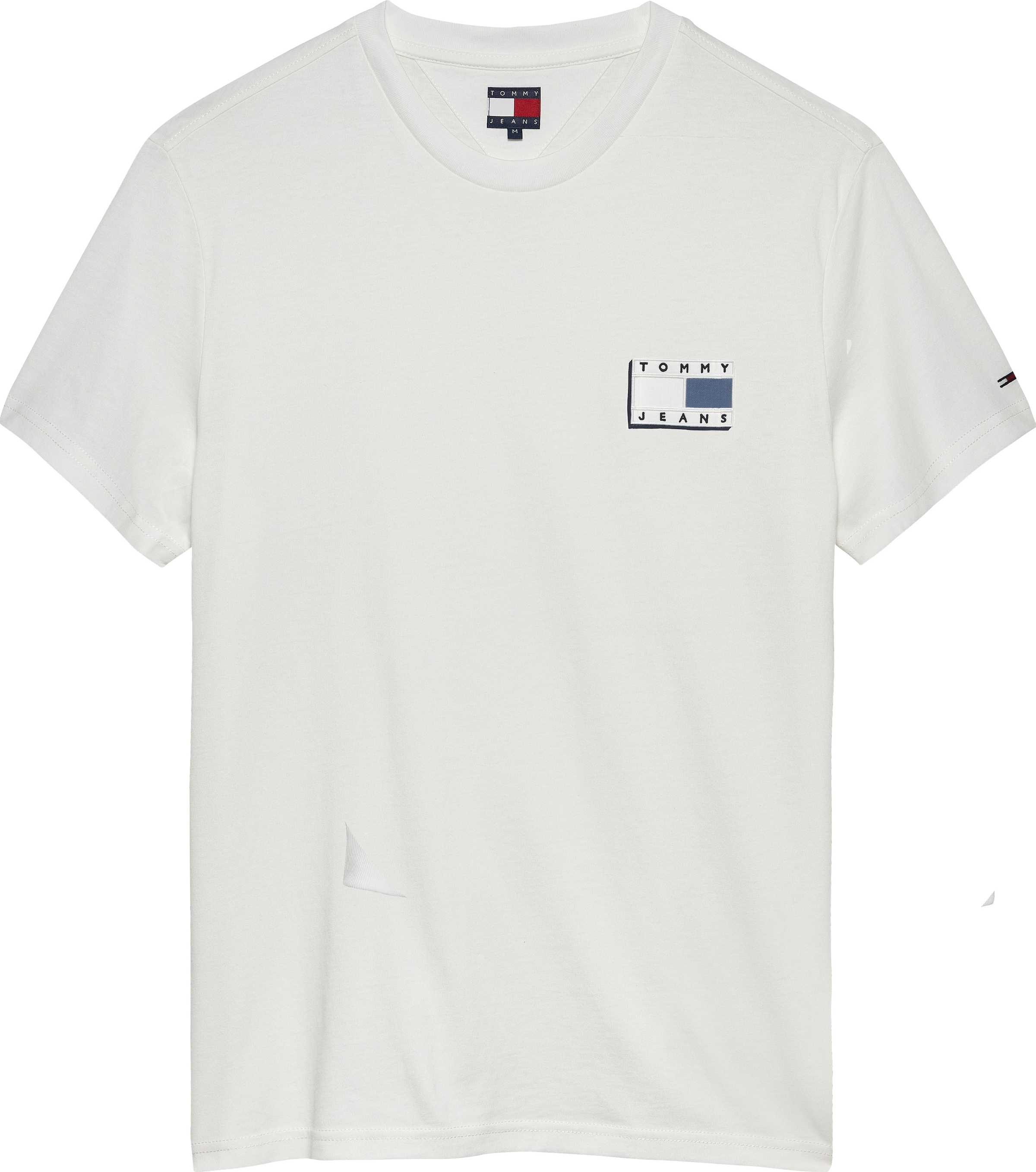 Tommy Jeans T-Shirt »TJM SLIM POP COLOR FLAG TEE EXT« Mit Rundhalsausschnitt