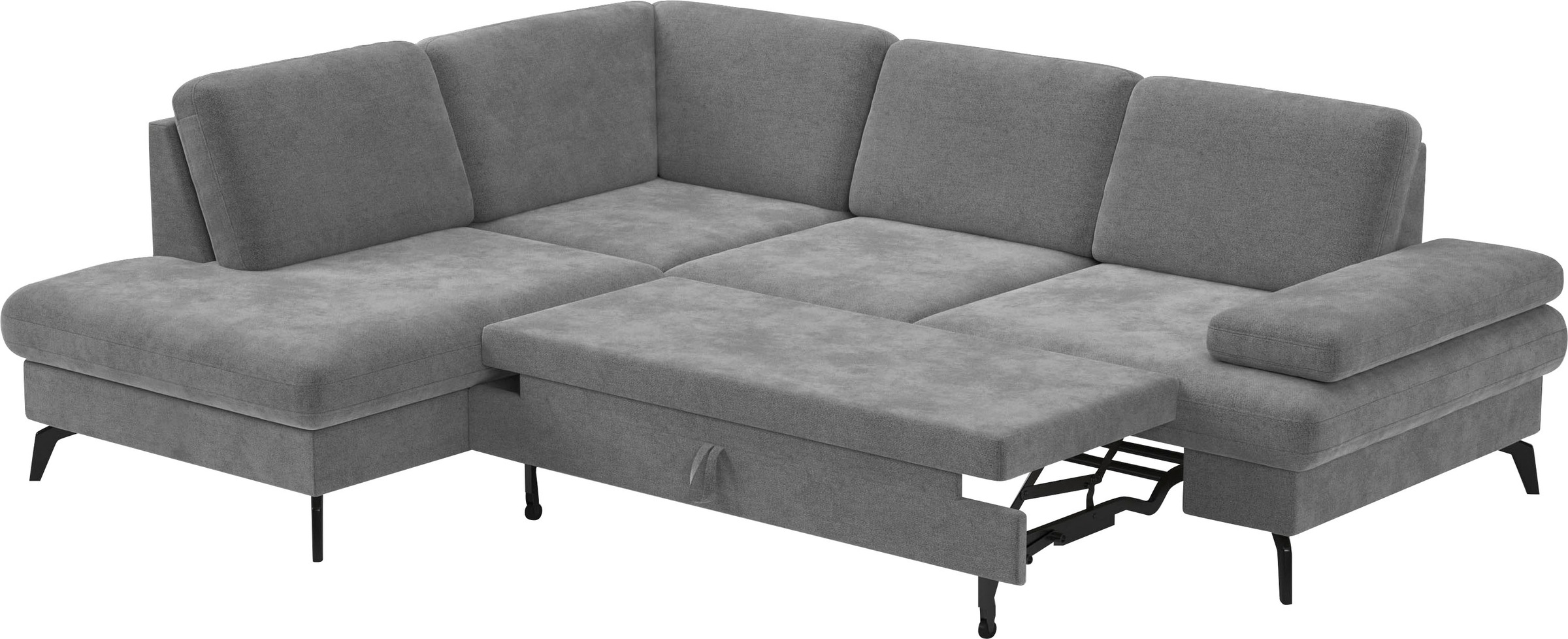 sit&more Ecksofa »Morris L-Form, inkl. Sitztiefenverstellung«, wahlweise mit Armteilverstellung, Bettfunktion & Bettkasten