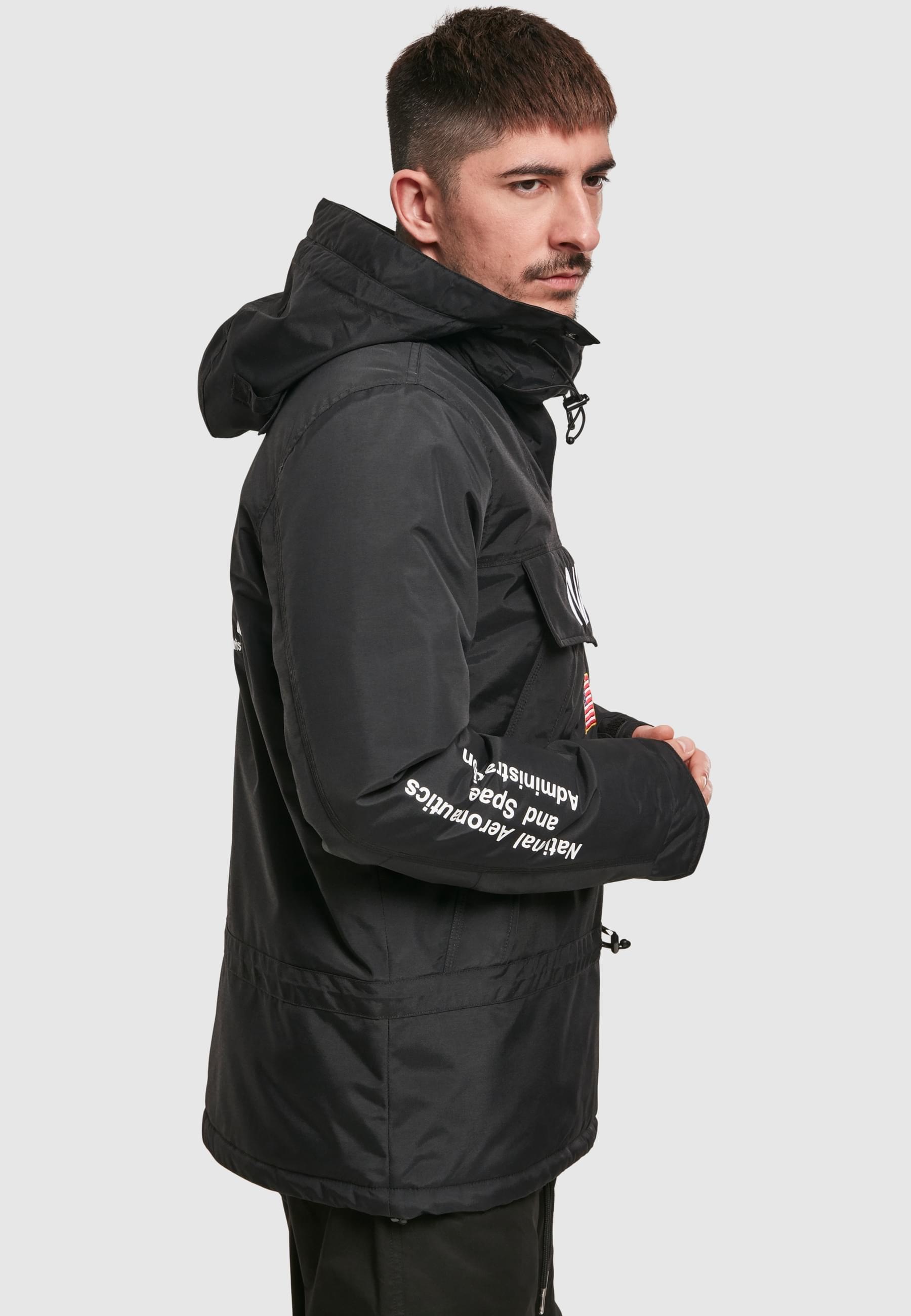 MisterTee Windbreaker »MisterTee Herren NASA Windbreaker« 1 Stk. tlg. ohne Kapuze