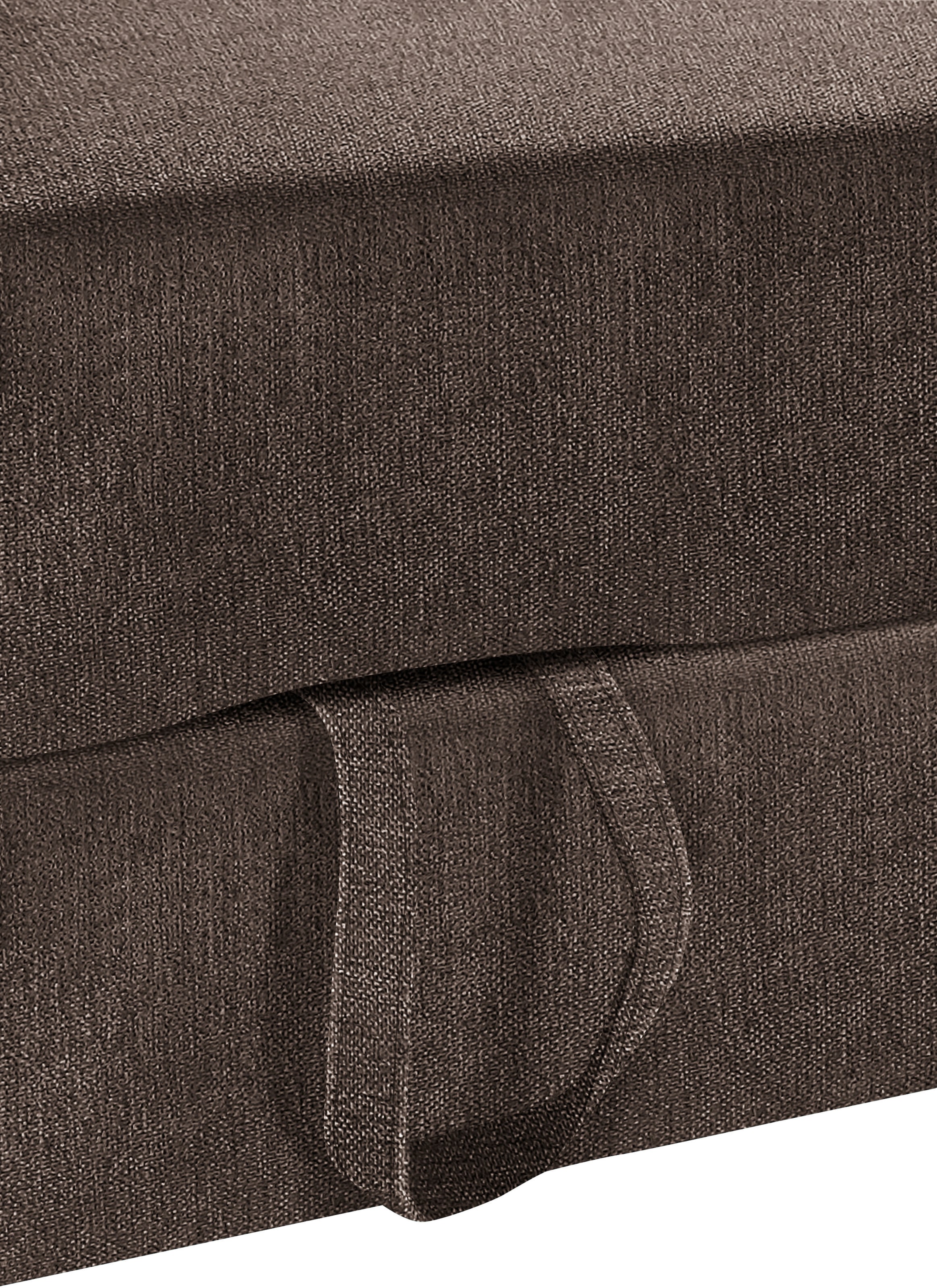 TRENDMANUFAKTUR Ecksofa »Chamber, zeitlos und modern, bequem mit hohem Sitzkomfort, L-Form«, inklusive einer Kopfstütze, wahlweise mit Schlaffunktion