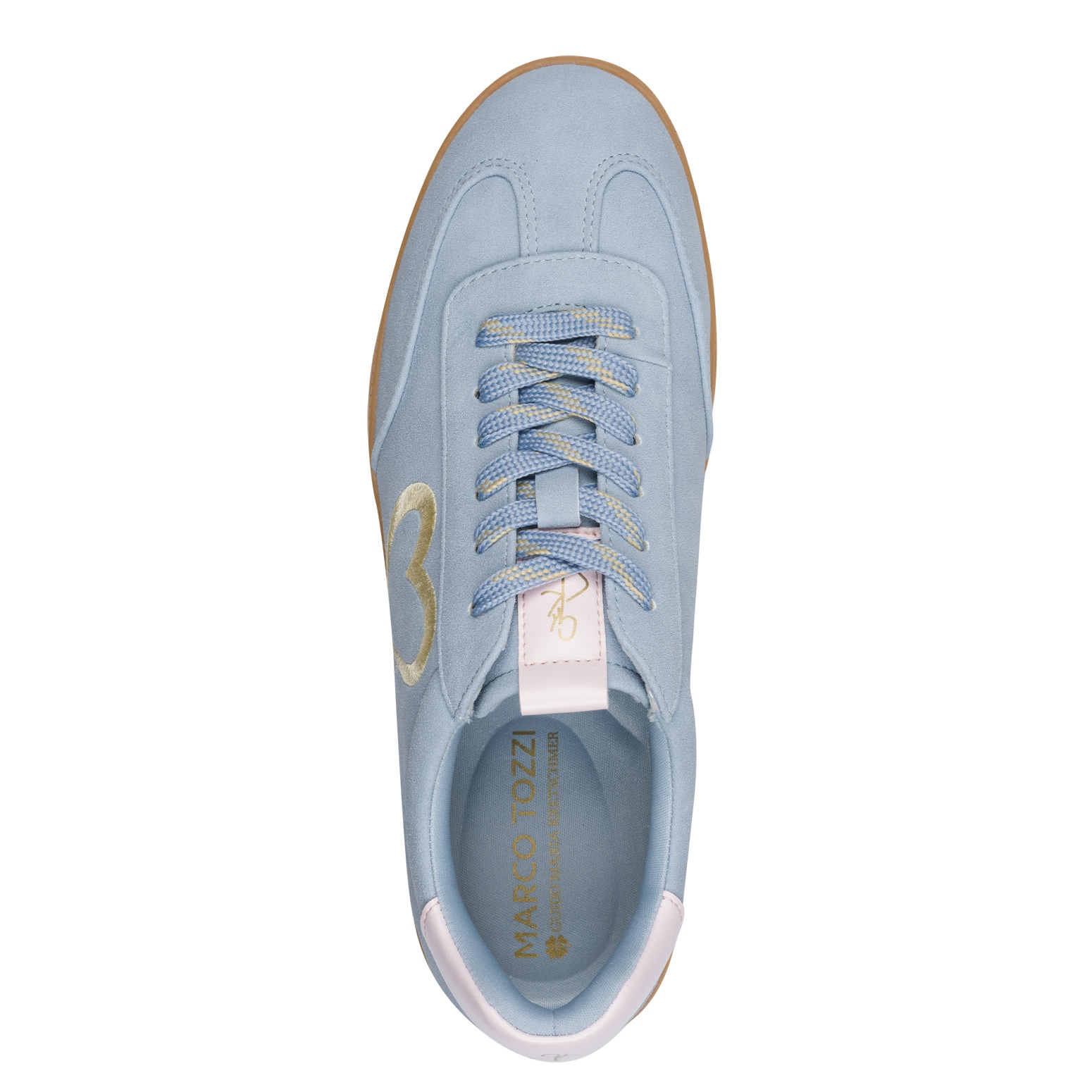 MARCO TOZZI by GMK Plateausneaker  , Freizeitschuh, Halbschuh, Schnürschuh mit seitlichem Herz-Detail