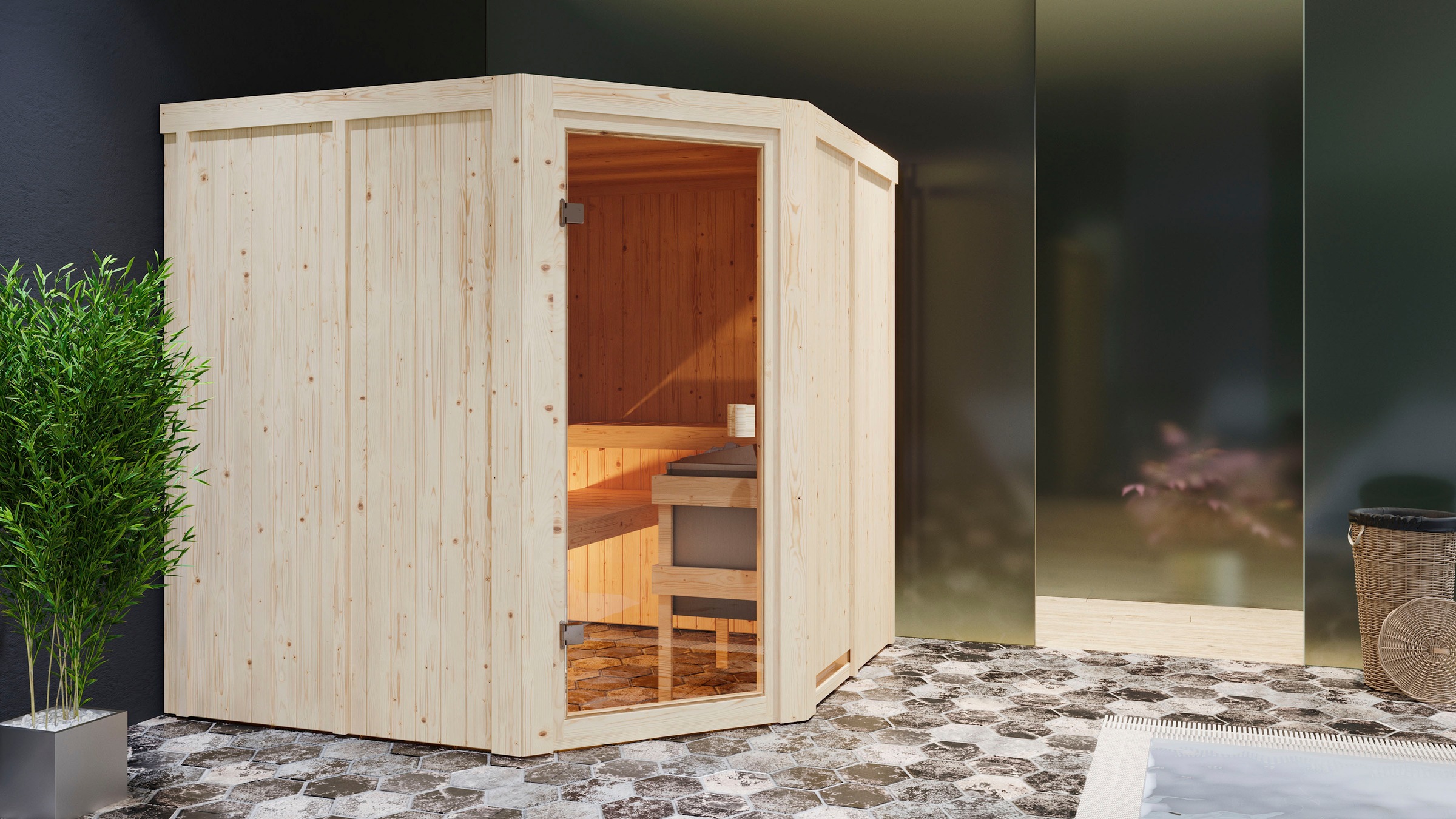 Karibu Sauna »Kotka« günstig online kaufen