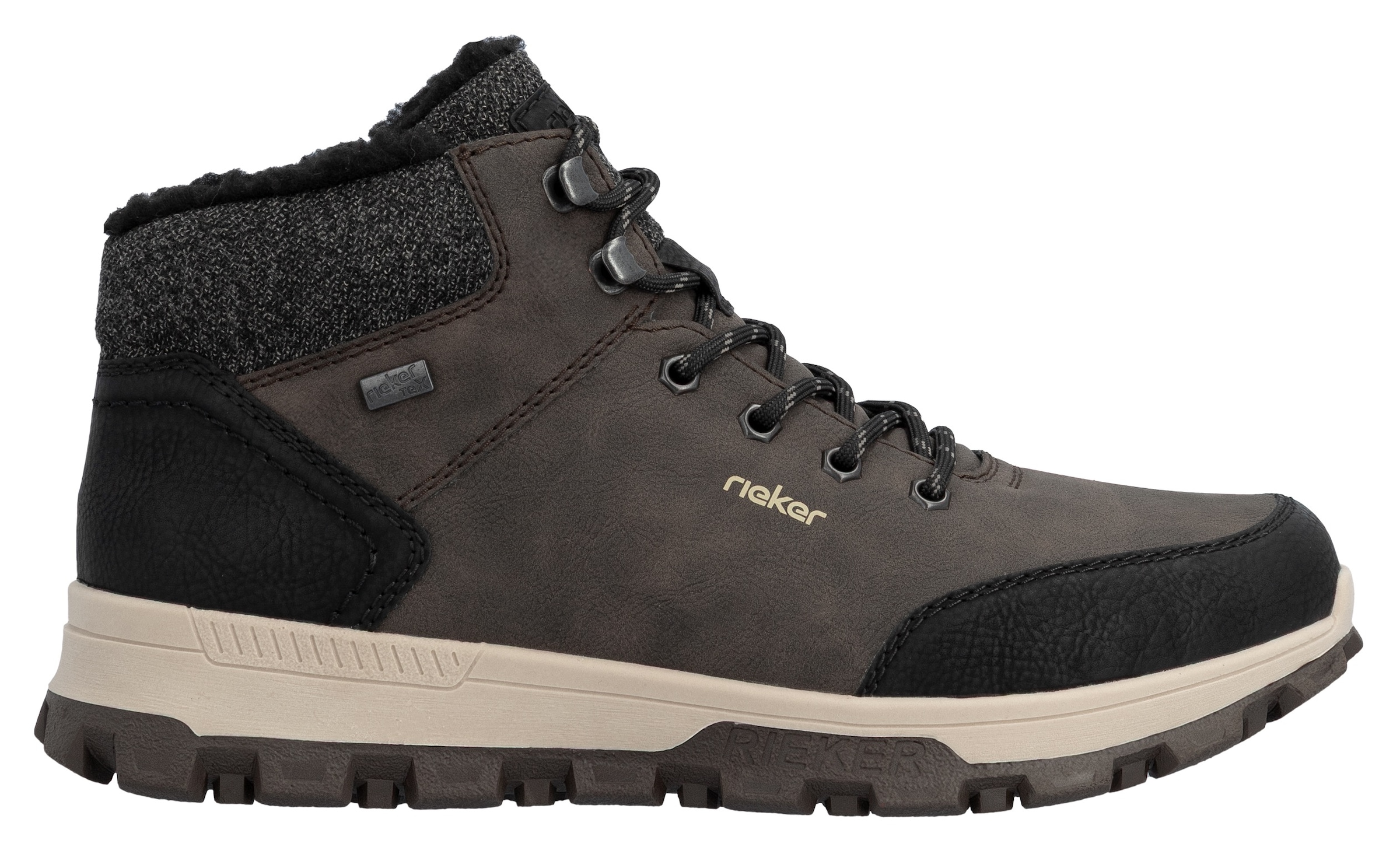 Rieker Winterboots, mit komfortabler SoftFoam-Innensohle, Freizeitschuh, Schnürschuh