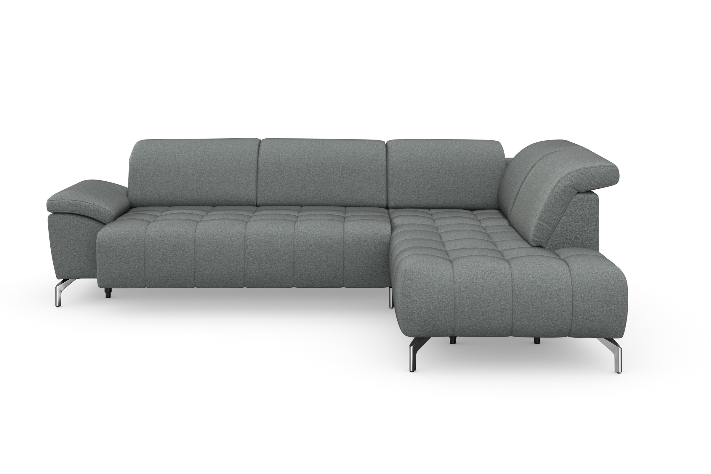 sit&more Ecksofa »Cool L-Form«, wahlweise mit Kopfteilverstellung und Vorziehsitz, motorisch