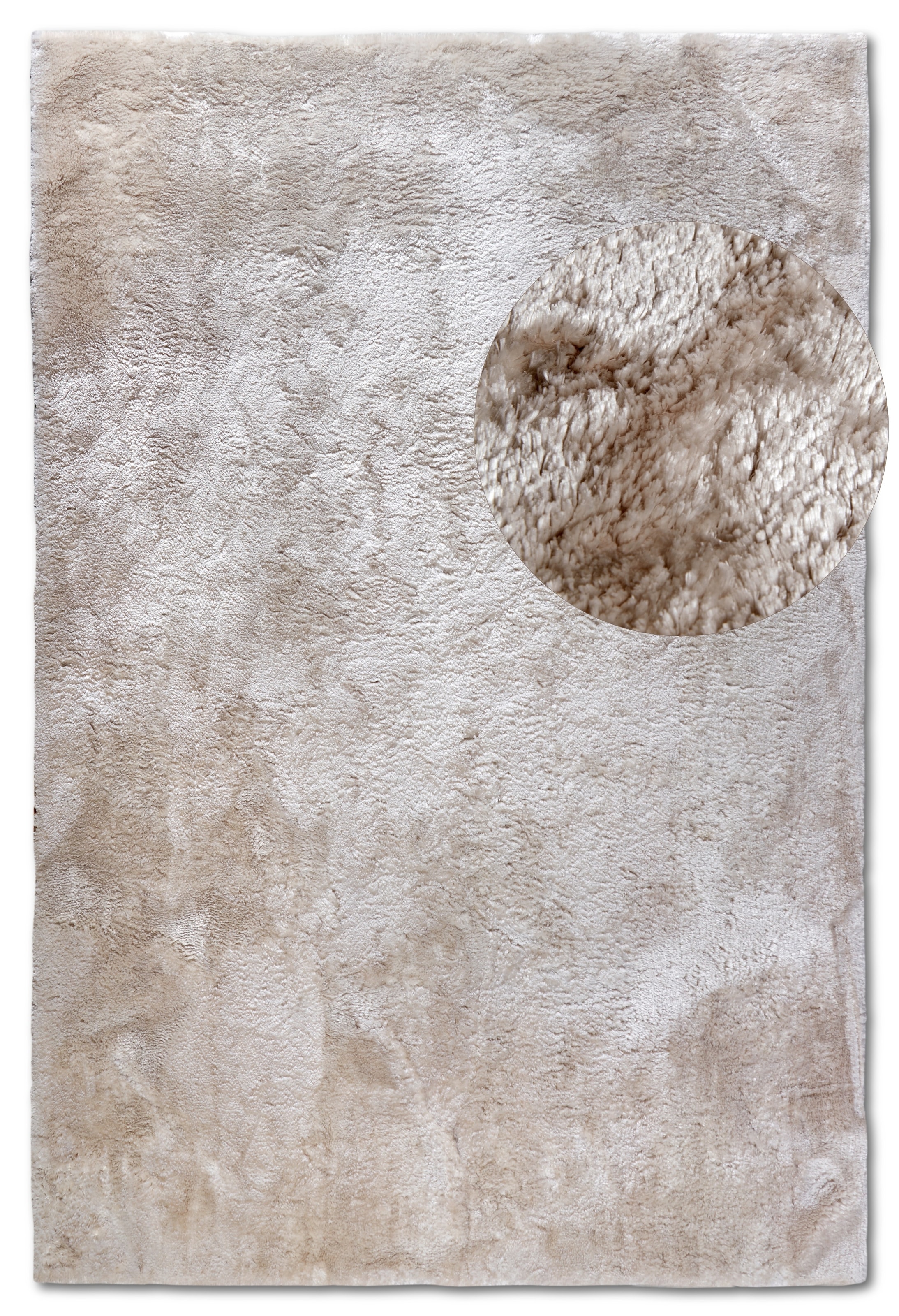 ELLE DECORATION Hochflor-Teppich »Calida«, rechteckig, 28 mm Höhe, Langflor, Shaggy, einfarbig, flauschig, weich, glänzend, modern, uni