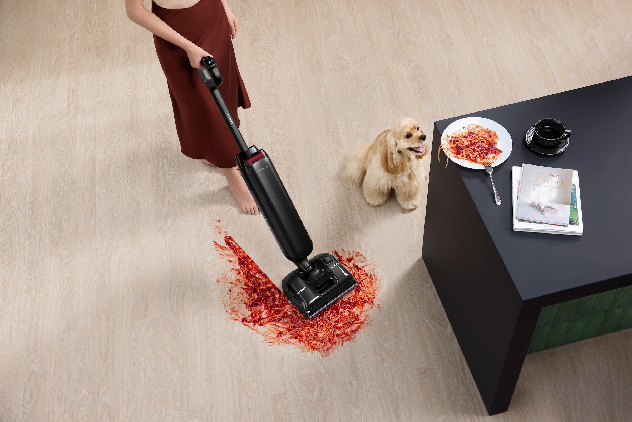 Tineco Nass-Trocken-Sauger »FLOOR ONE S7 Artist Premium, 22kpa Saugleistung« 50 Min Akku, Tierhaarfilter, Anti-Allergiker, Doppeltank