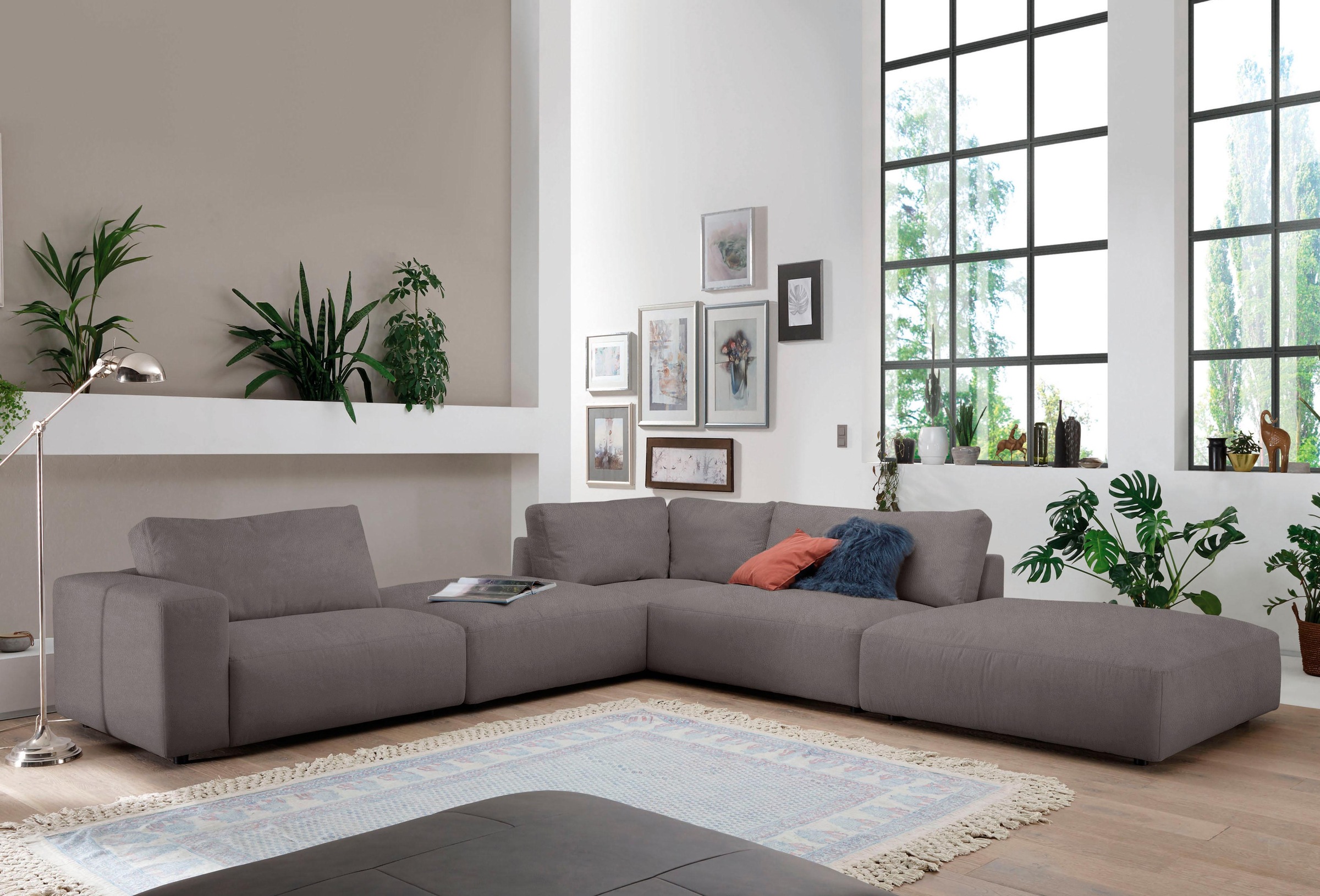 Musterring "LUCIA L-Form" in vielen Qualitäten und 4 verschieden Nähten günstig online kaufen